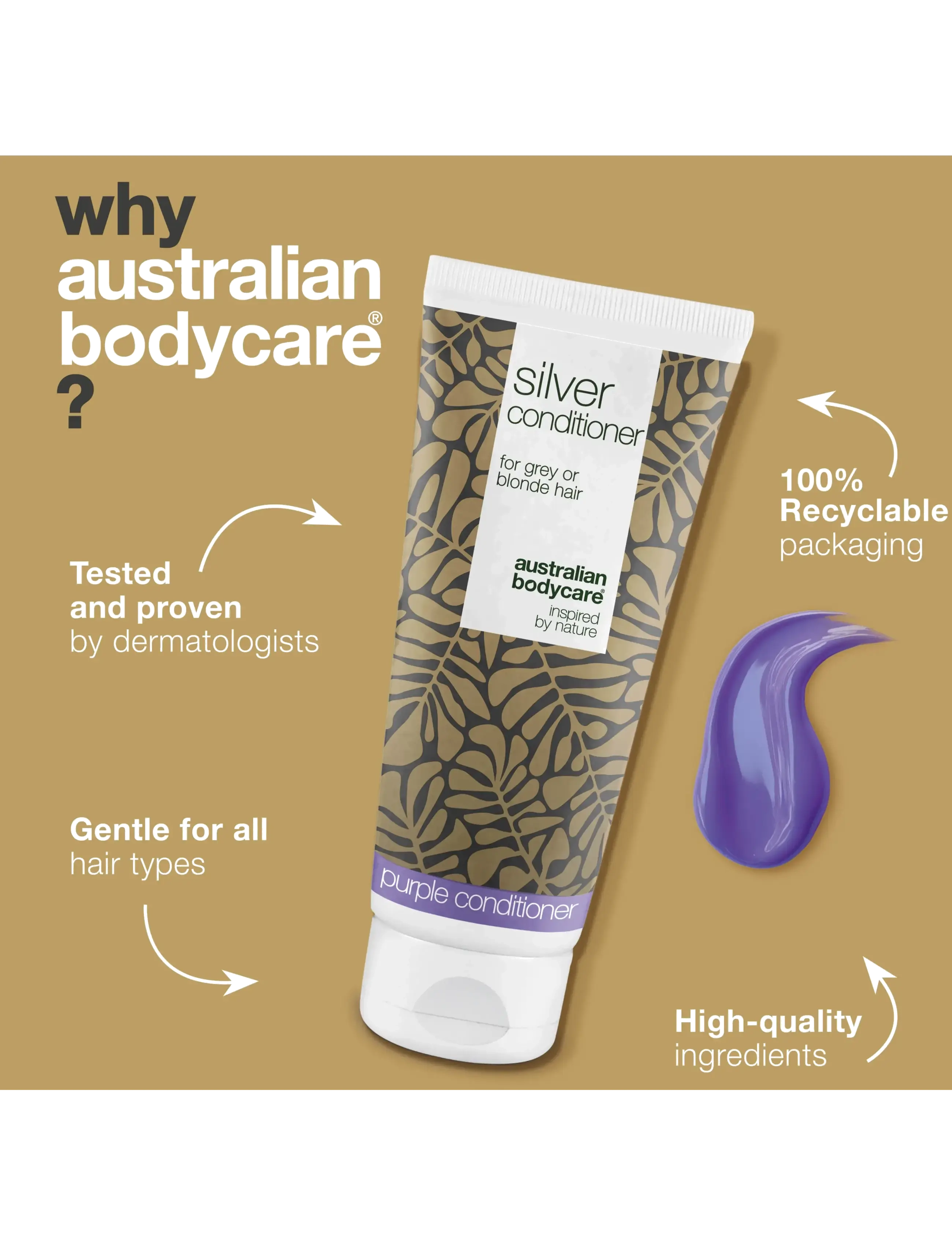 Australian Bodycare - Silver Conditioner 200 ml - sølvbalsam - clear - 3