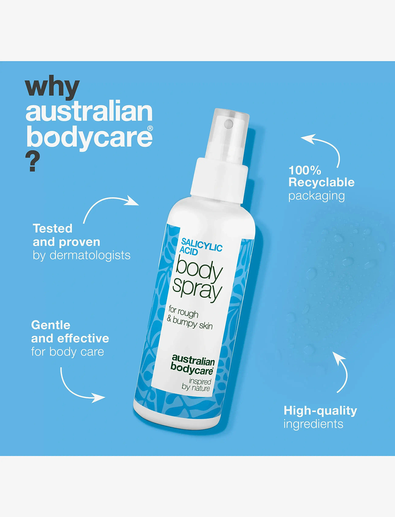 Australian Bodycare - Salicylic body spray 100 ml - body lotion - clear - 3