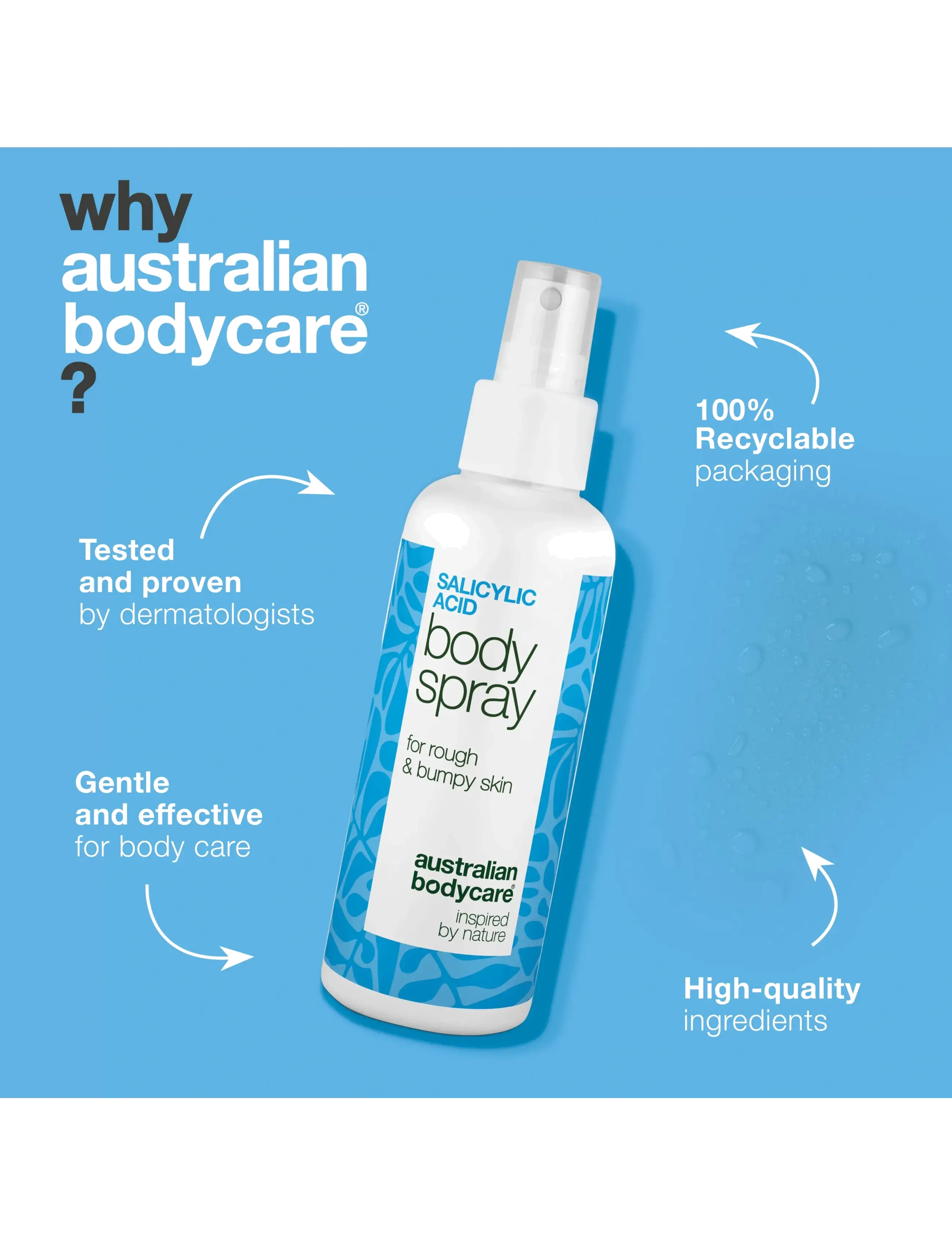 Australian Bodycare - Salicylic body spray 100 ml - lotion & creme - clear - 3