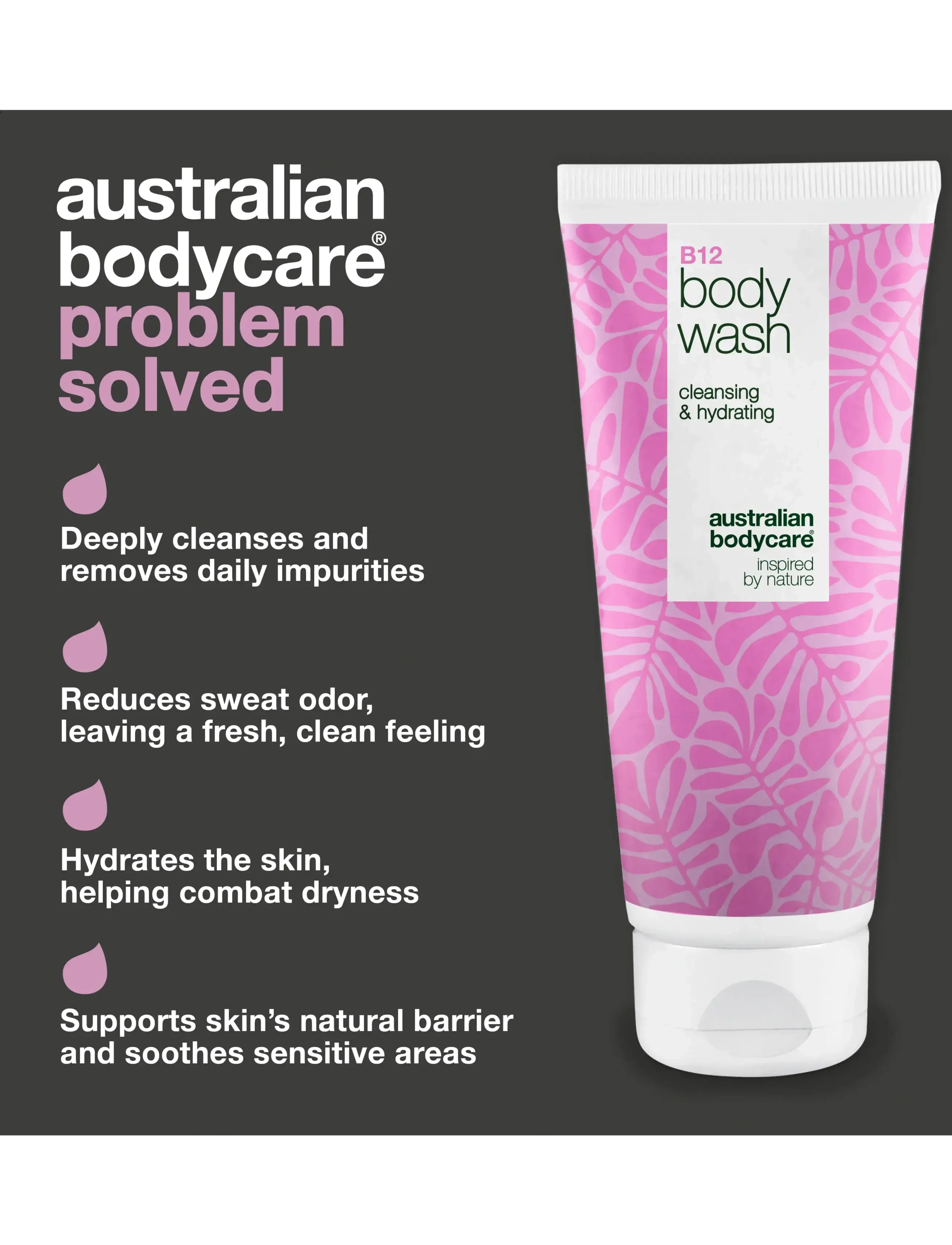 Australian Bodycare - B12 body wash 200 ml - sturtugel og olíur - clear - 2
