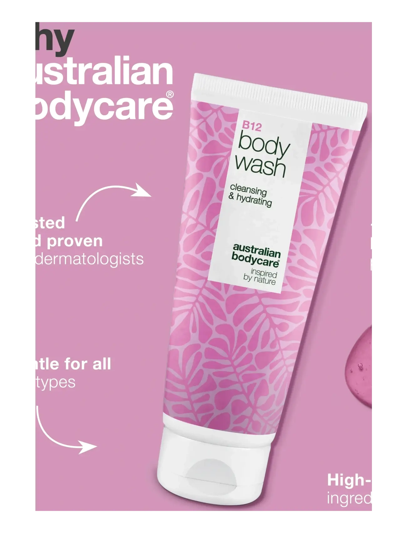 Australian Bodycare - B12 body wash 200 ml - sturtugel og olíur - clear - 3