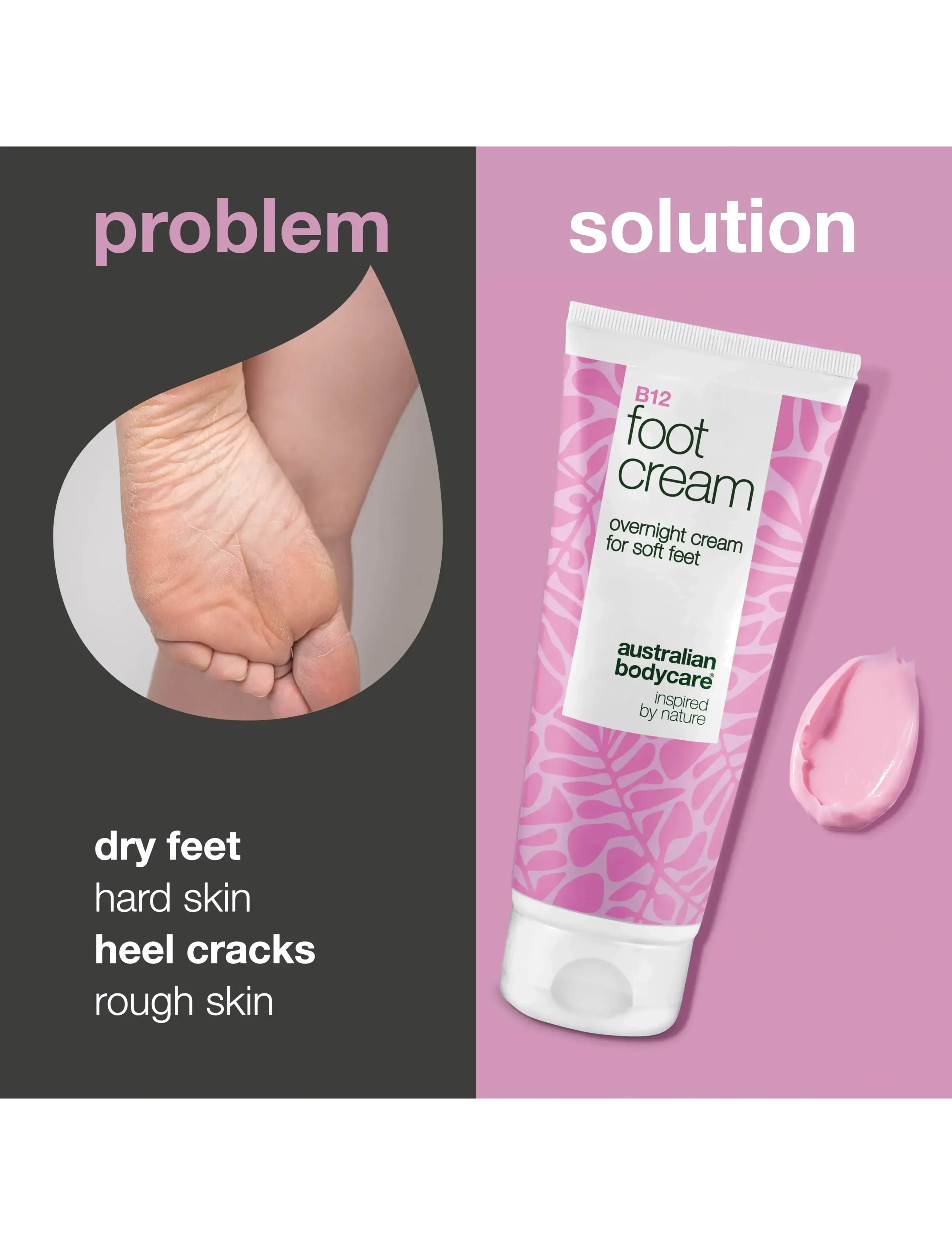 Australian Bodycare - B12 foot cream 100 ml - käsi- & jalkavoiteet - clear - 1