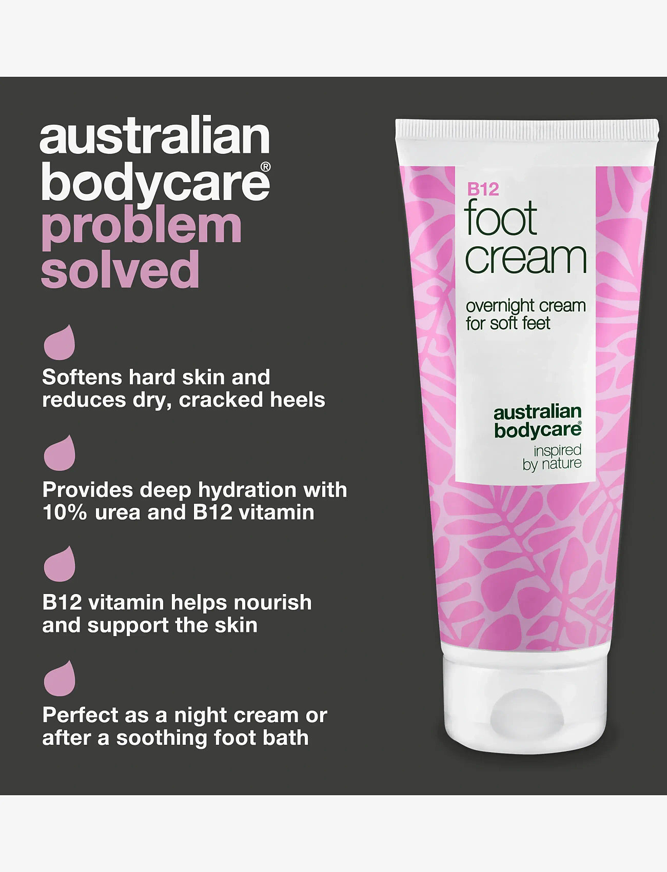 Australian Bodycare - B12 foot cream 100 ml - handkräm & fotkräm - clear - 2