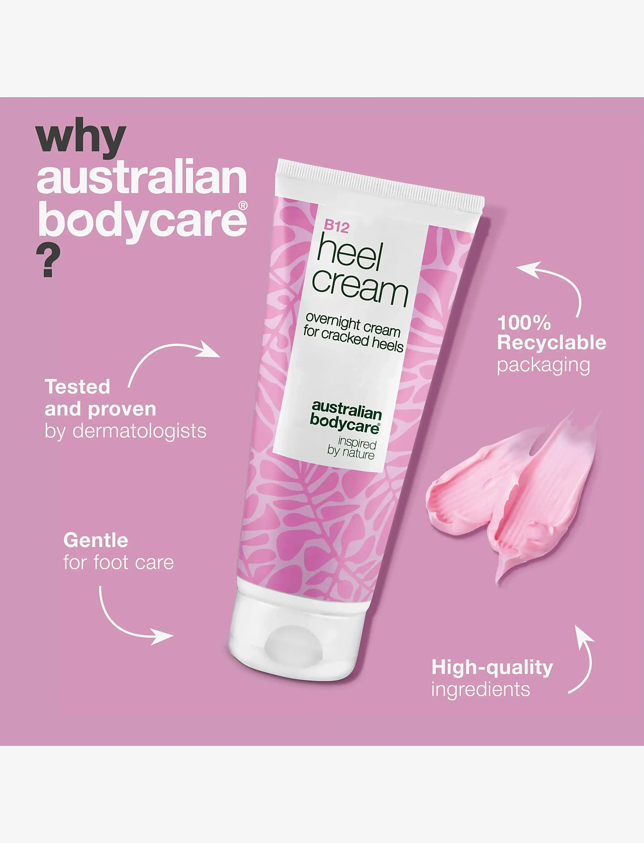 Australian Bodycare - B12 heel cream 100 ml - håndcremer & fodcremer - clear - 3