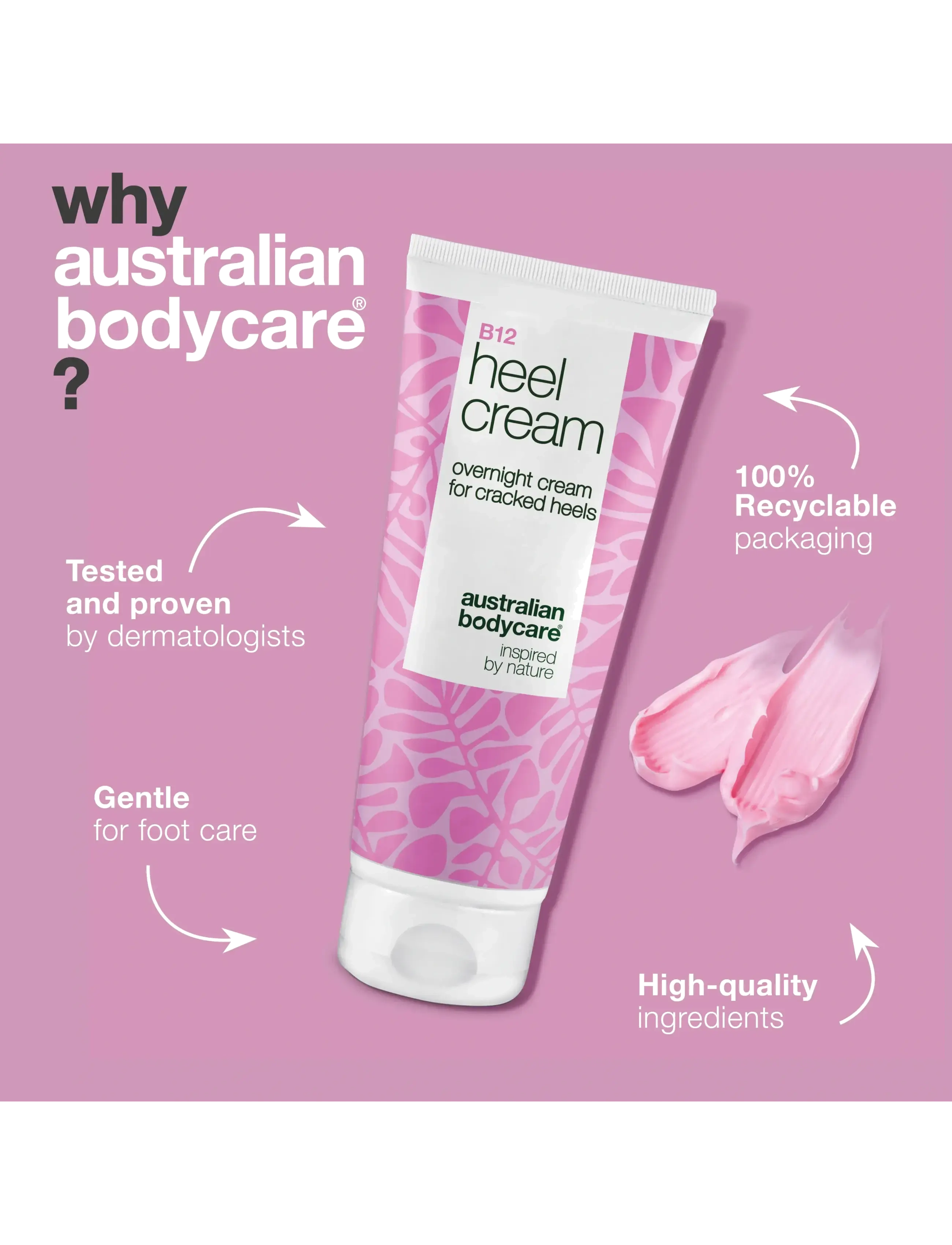 Australian Bodycare - B12 heel cream 100 ml - hendur og fætur - clear - 3