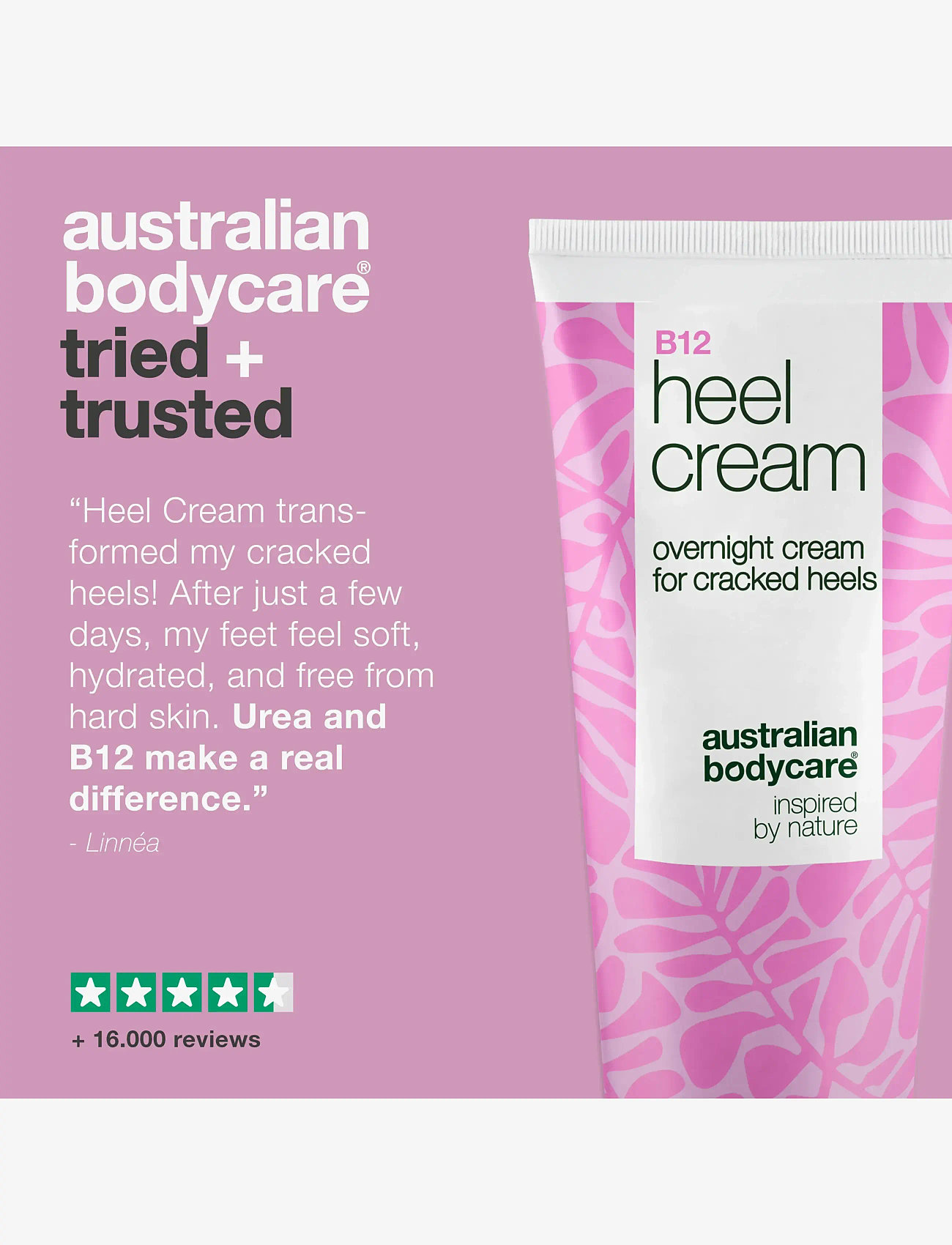 Australian Bodycare - B12 heel cream 100 ml - håndcremer & fodcremer - clear - 4