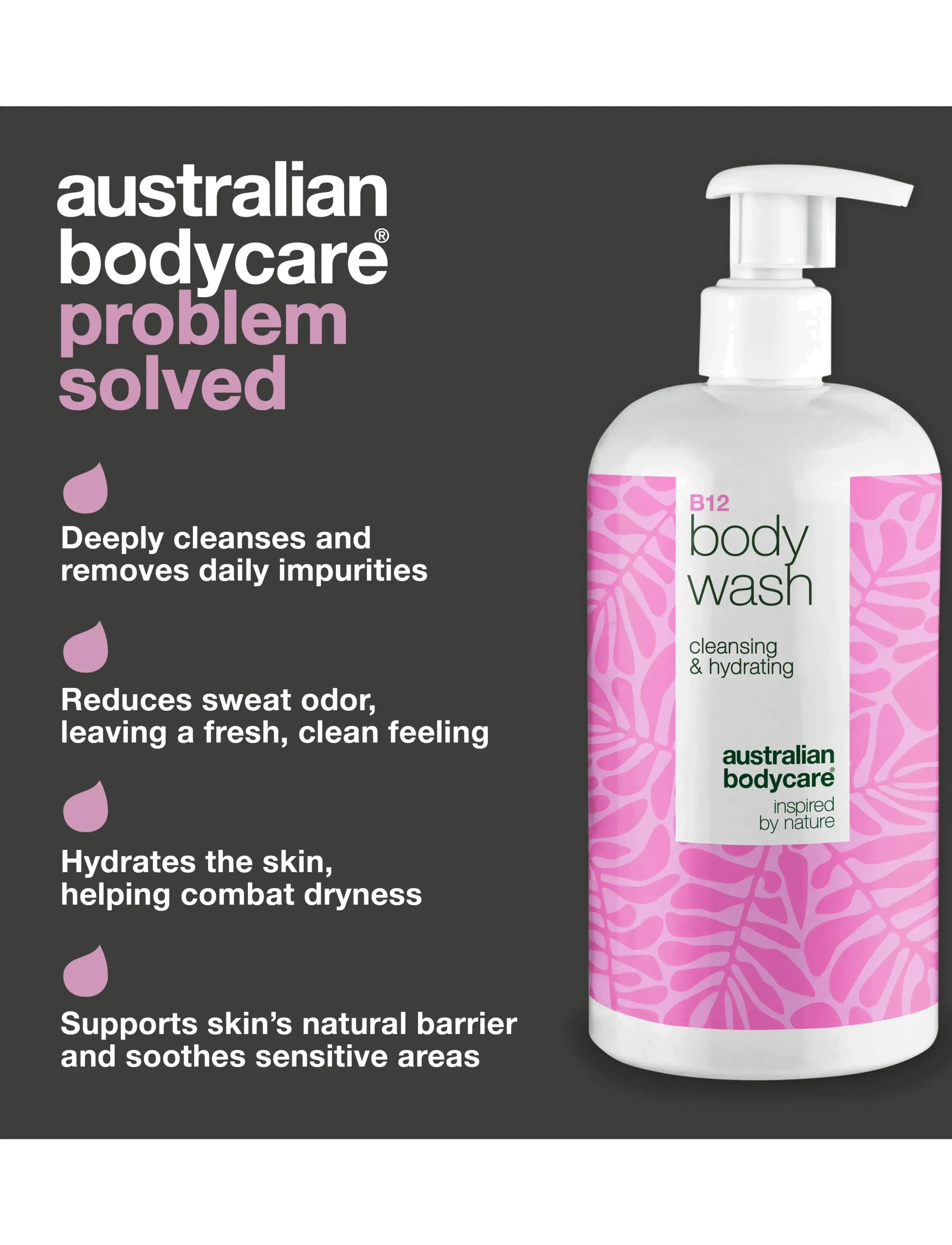 Australian Bodycare - B12 Body Wash 500 ml - sturtugel og olíur - clear - 2