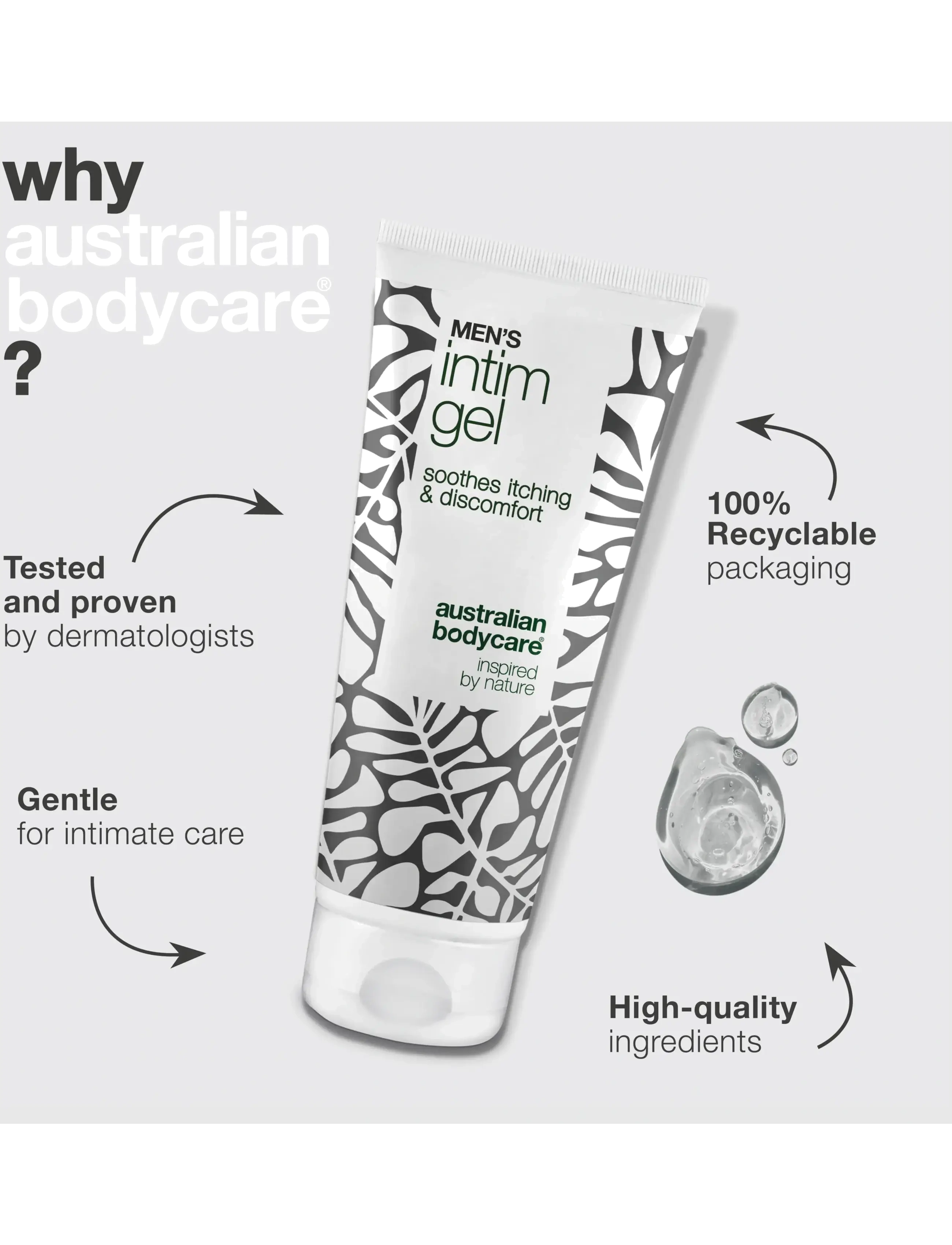 Australian Bodycare - Men's intimate gel 100 ml - after shave - clear - 3