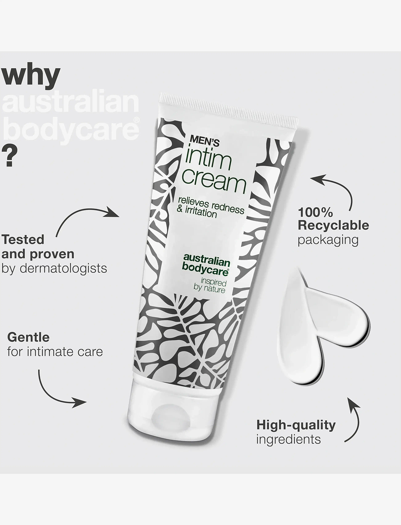 Australian Bodycare - Men's intimate cream 100 ml - intimtvätt - clear - 3