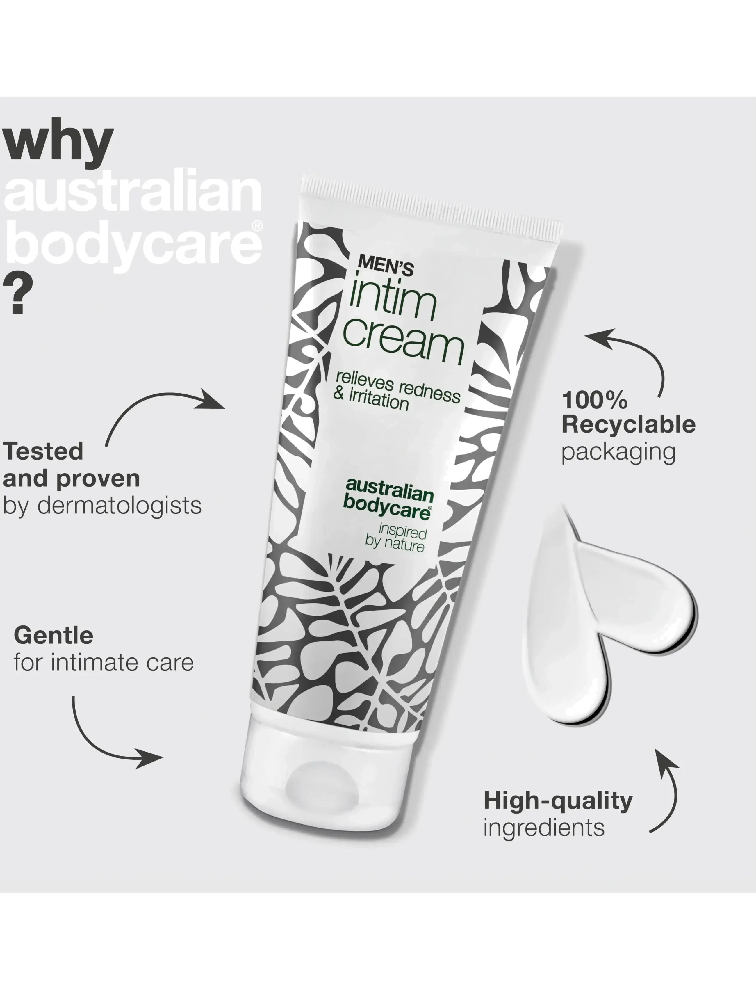 Australian Bodycare - Men's intimate cream 100 ml - Þvottur fyrir viðkvæm svæði - clear - 3