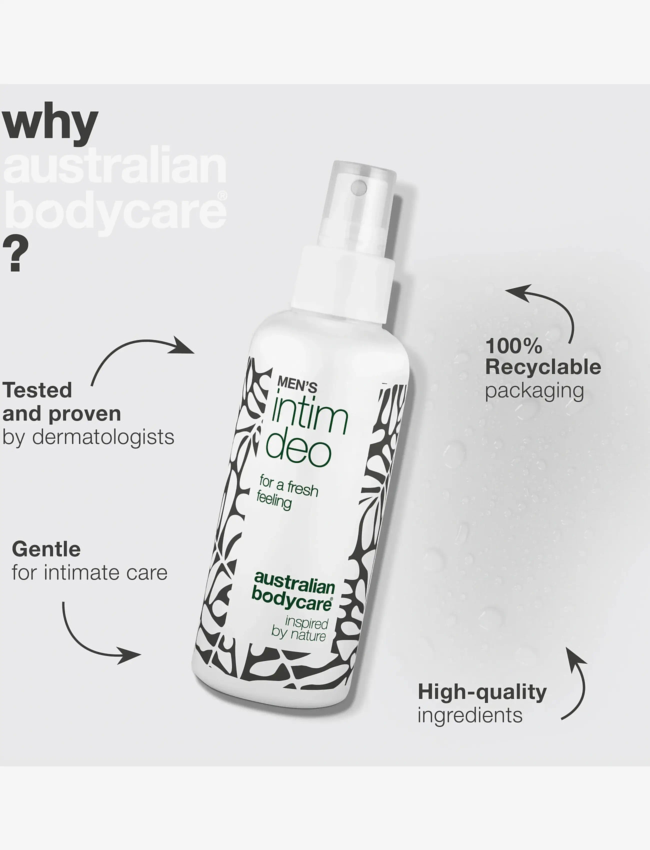 Australian Bodycare - Men's intim deo 100 ml - intimvask - clear - 3
