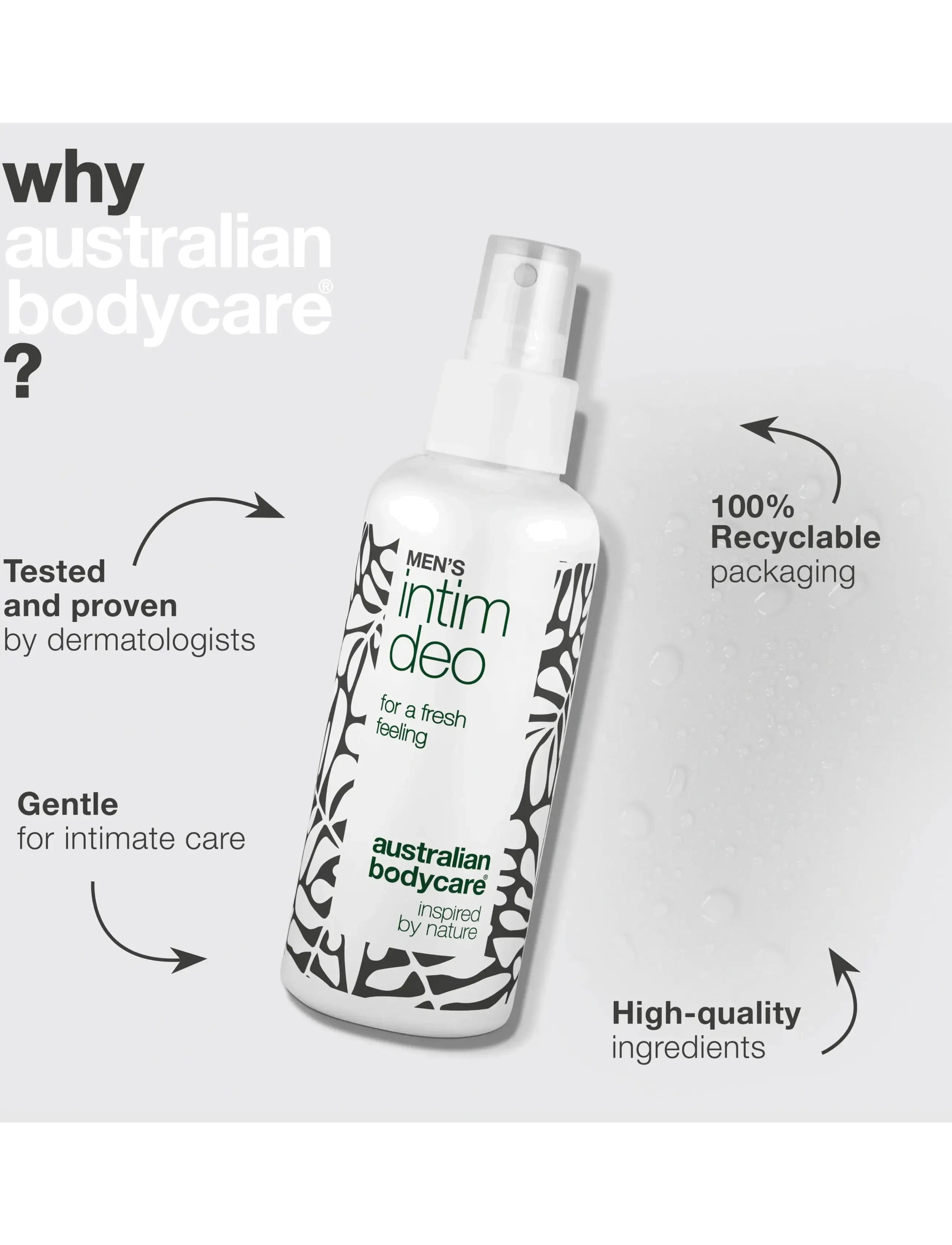 Australian Bodycare - Men's intim deo 100 ml - intymios higienos priemonės - clear - 3