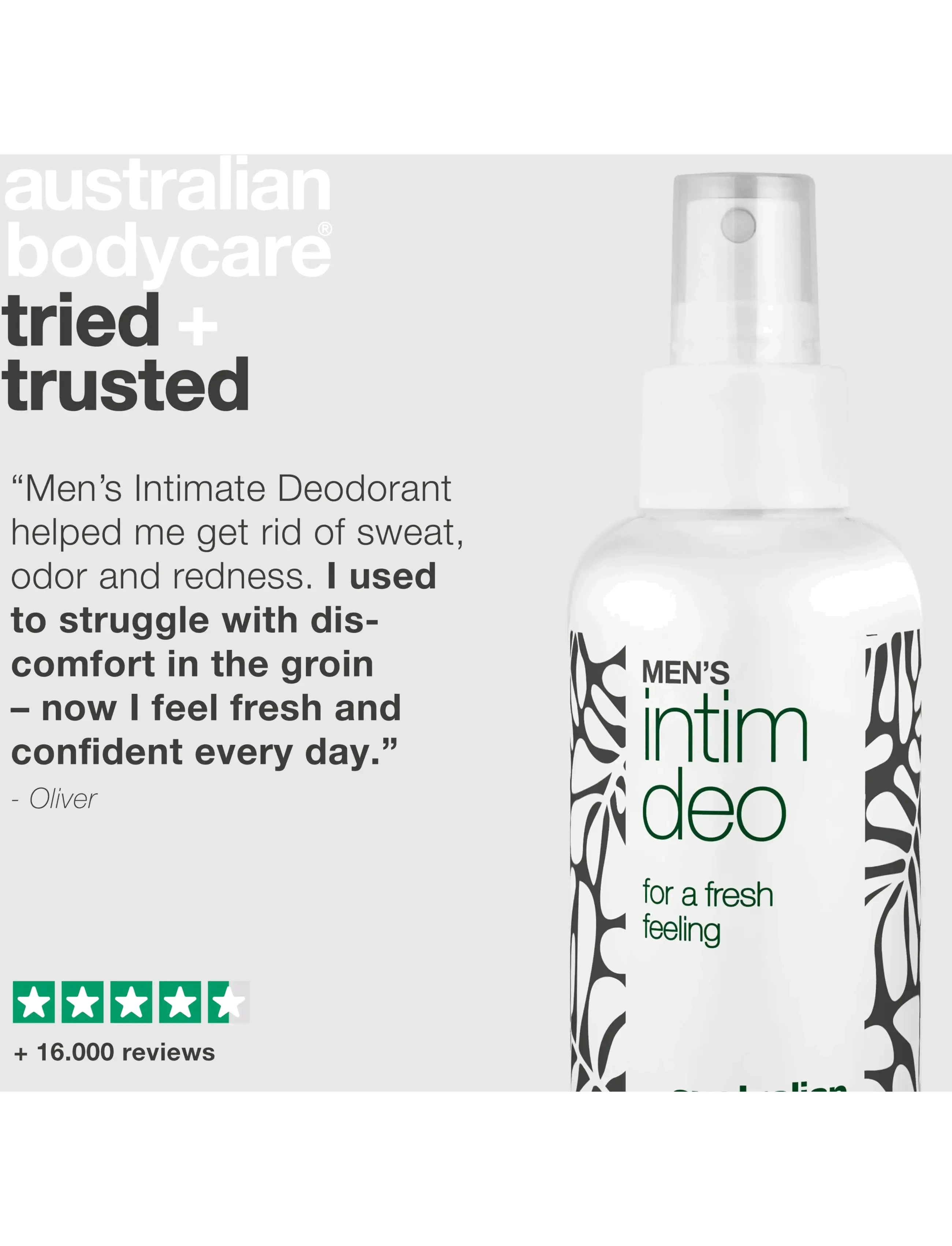 Australian Bodycare - Men's intim deo 100 ml - intymios higienos priemonės - clear - 4