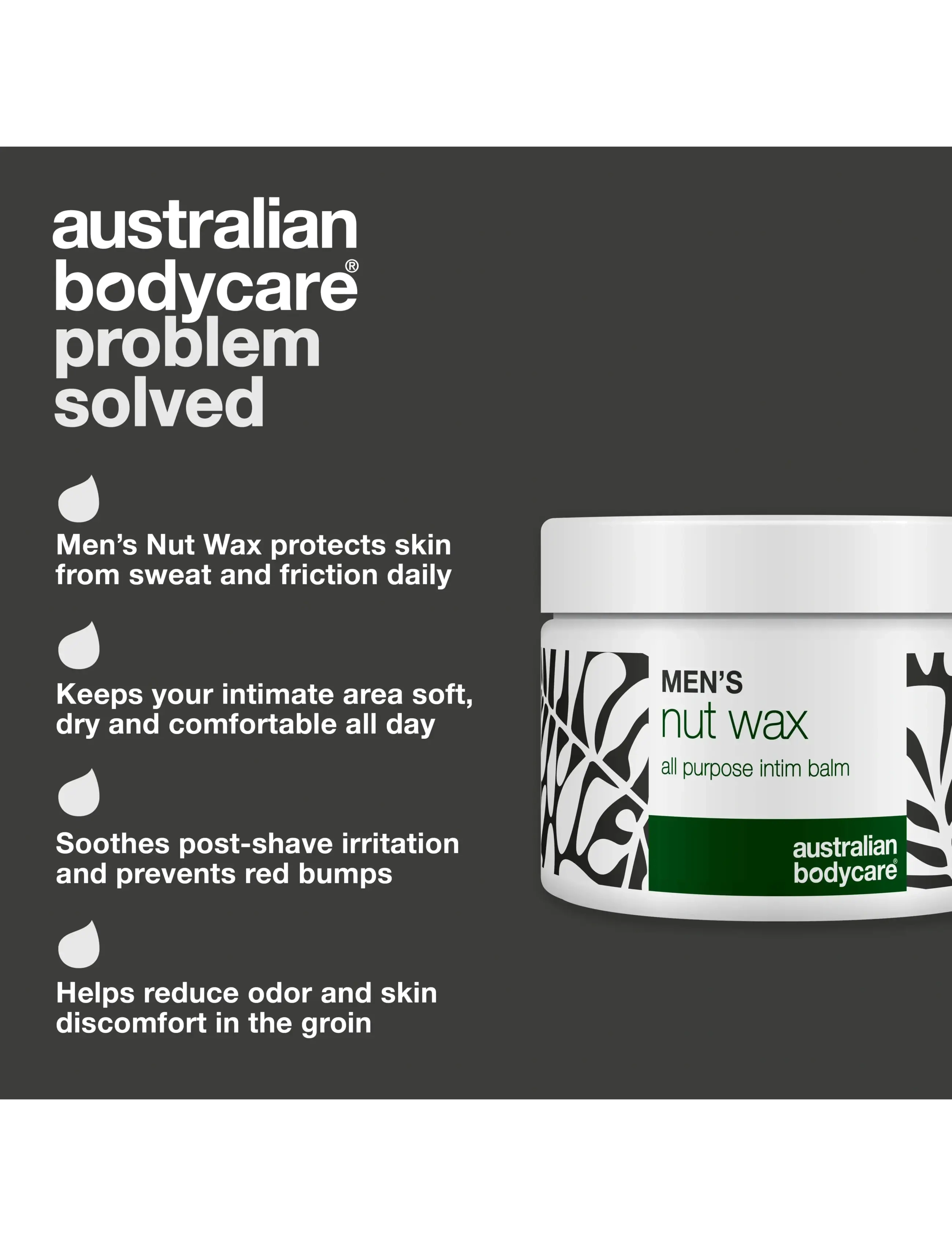 Australian Bodycare - Men's nut wax - all purpose intim balm 50 ml - body lotions - clear - 2