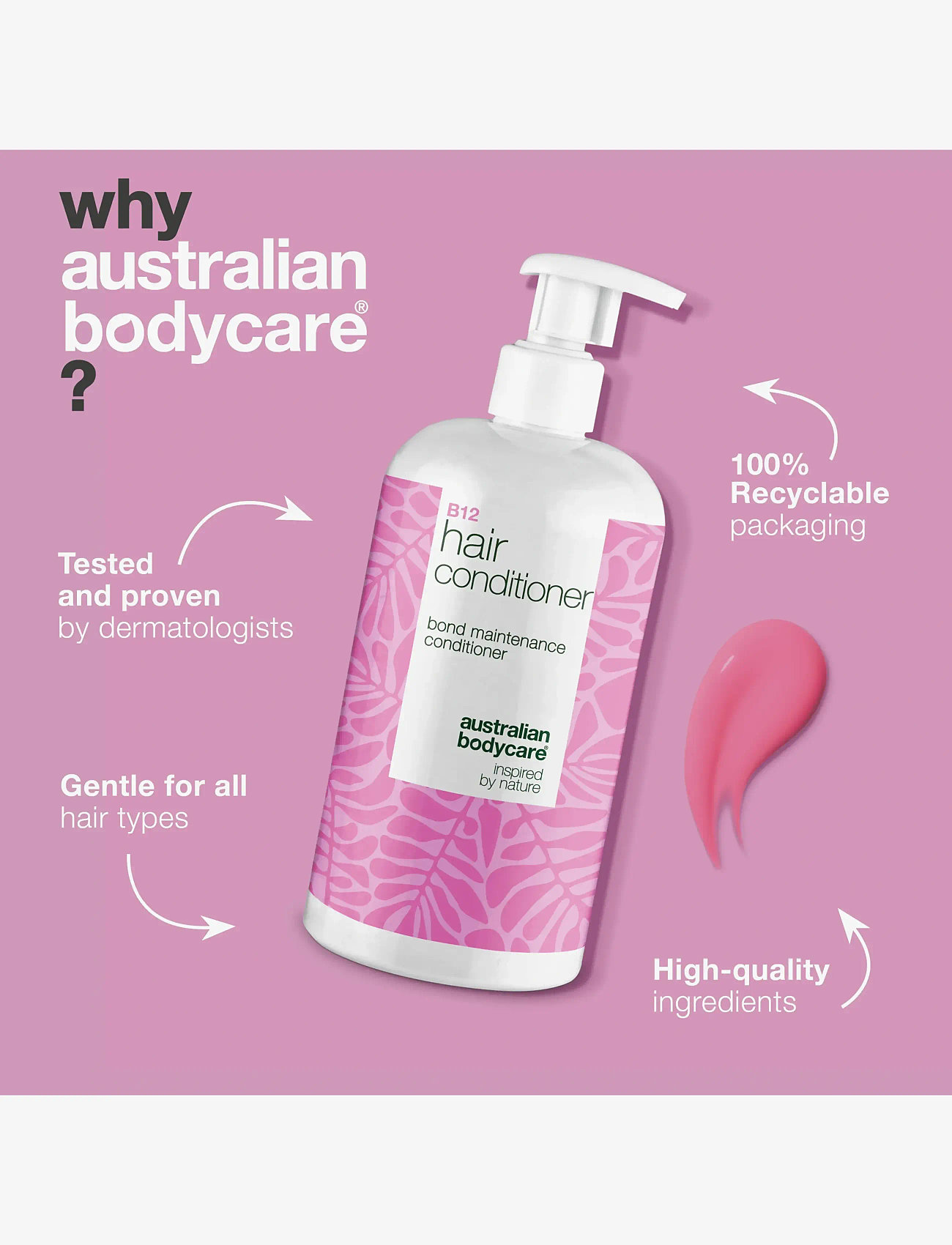 Australian Bodycare - B12 Hair conditioner - 500 ml - balsam & conditioner - clear - 0