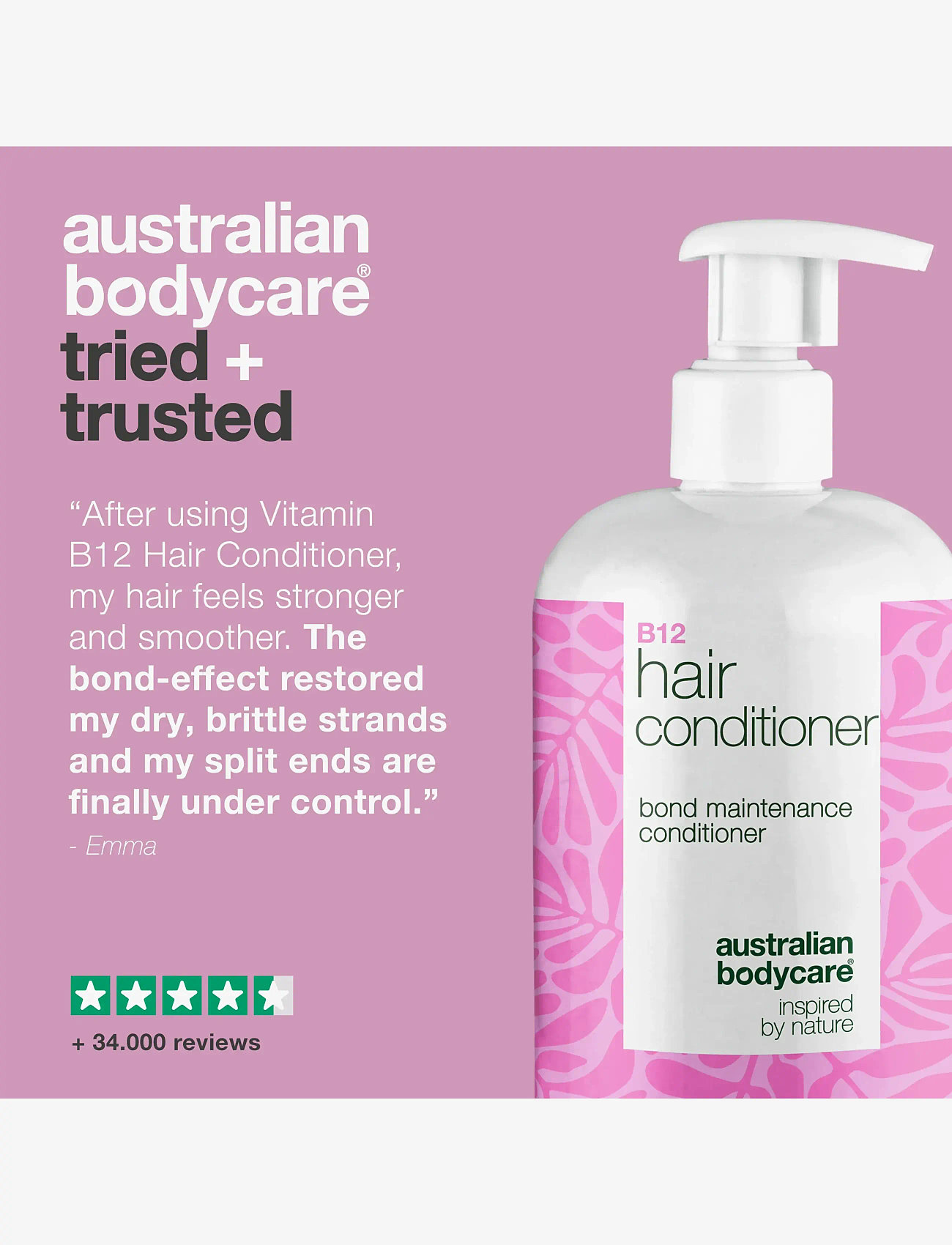 Australian Bodycare - B12 Hair conditioner - 500 ml - balsam & conditioner - clear - 4