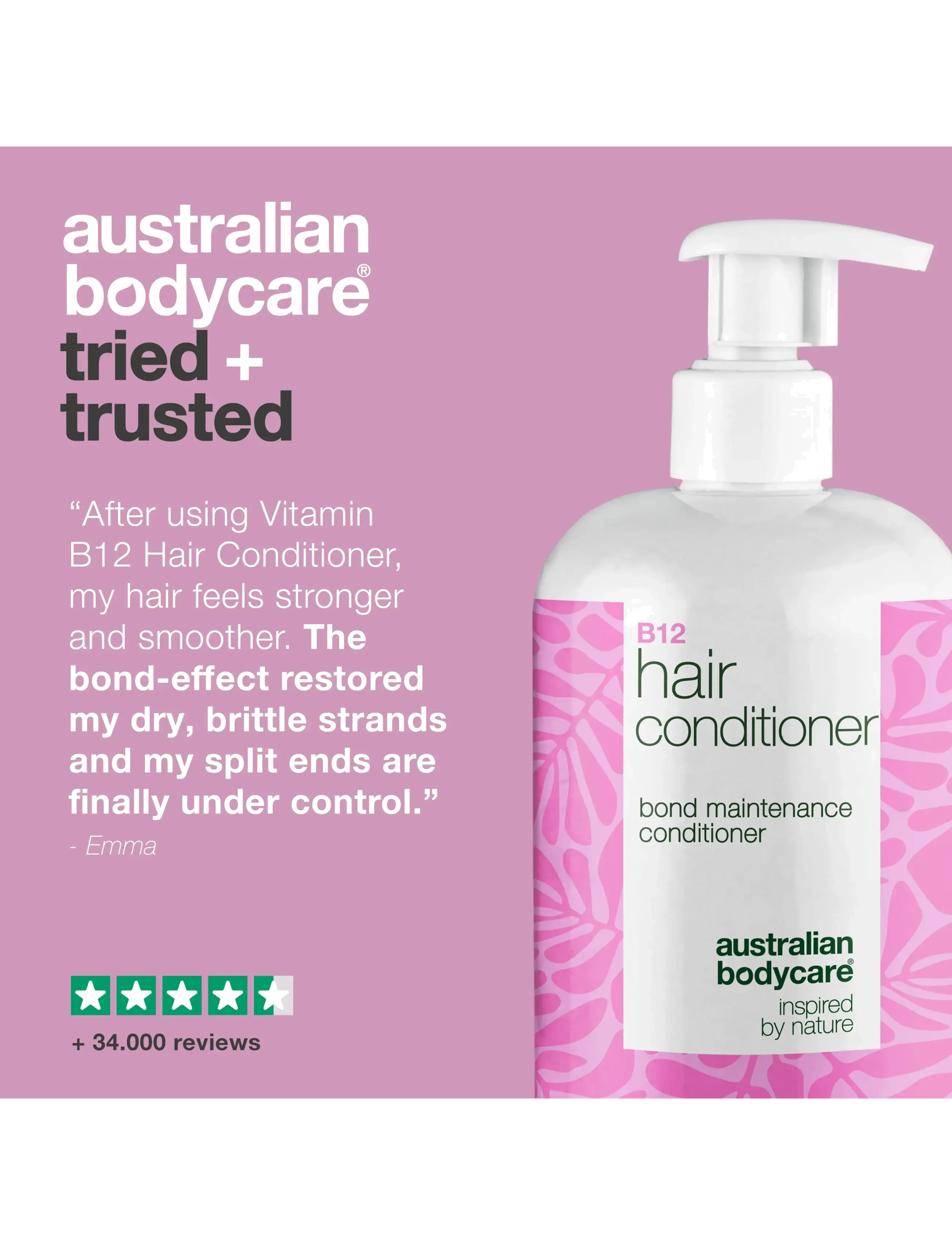 Australian Bodycare - B12 Hair conditioner - 500 ml - kondicionierius - clear - 4