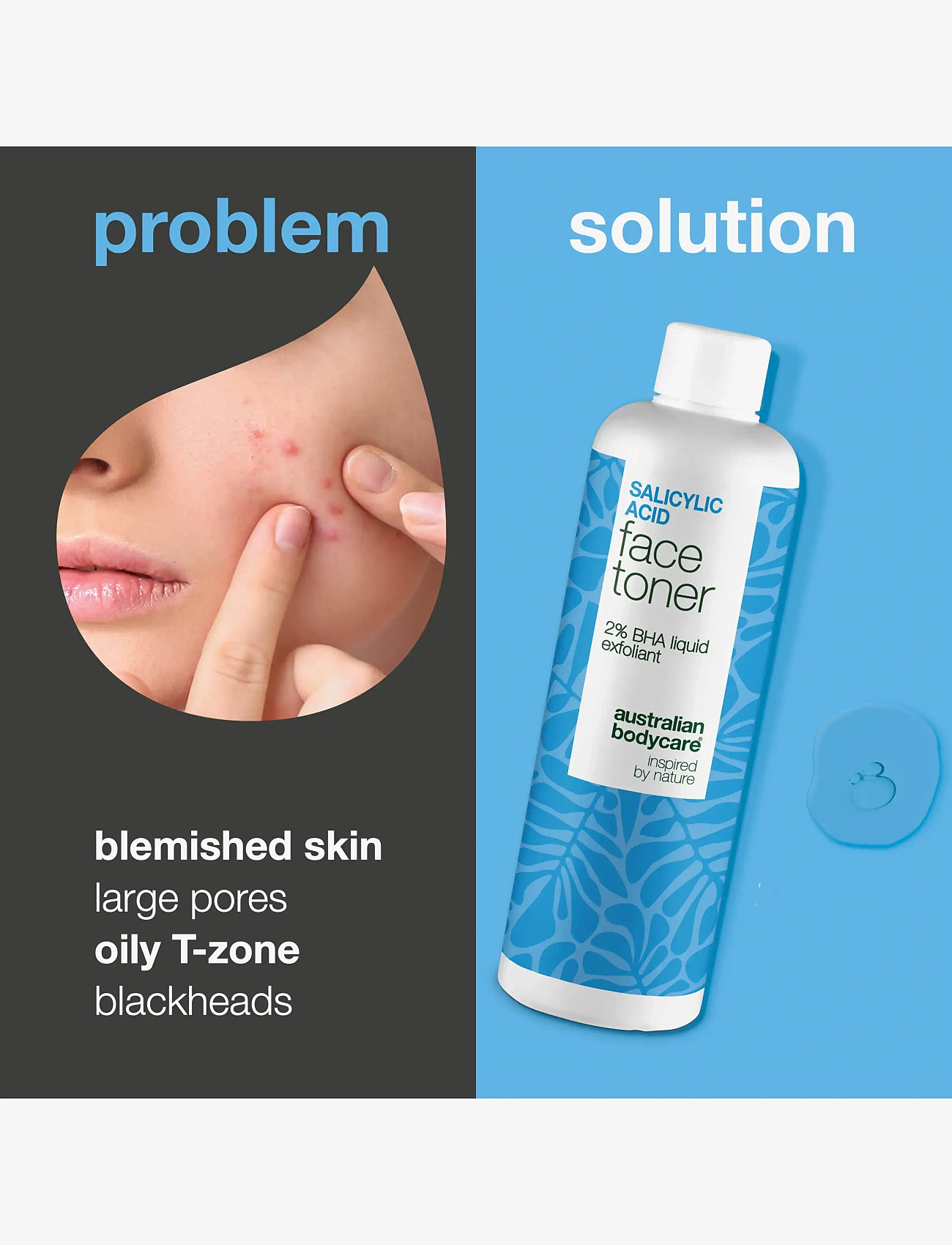 Australian Bodycare - Salicylic acid face toner - 2% BHA exfoliant - 150 ml - exfolierande ansiktsvatten - clear - 1