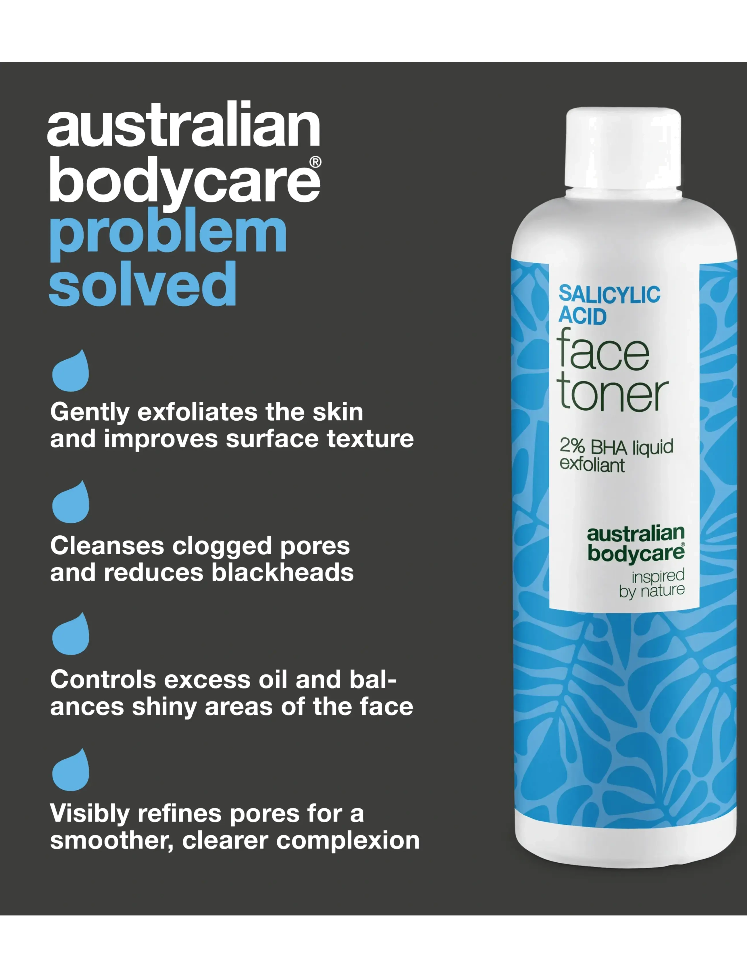Australian Bodycare - Salicylic acid face toner - 2% BHA exfoliant - 150 ml - eksfolierende tonere - clear - 2