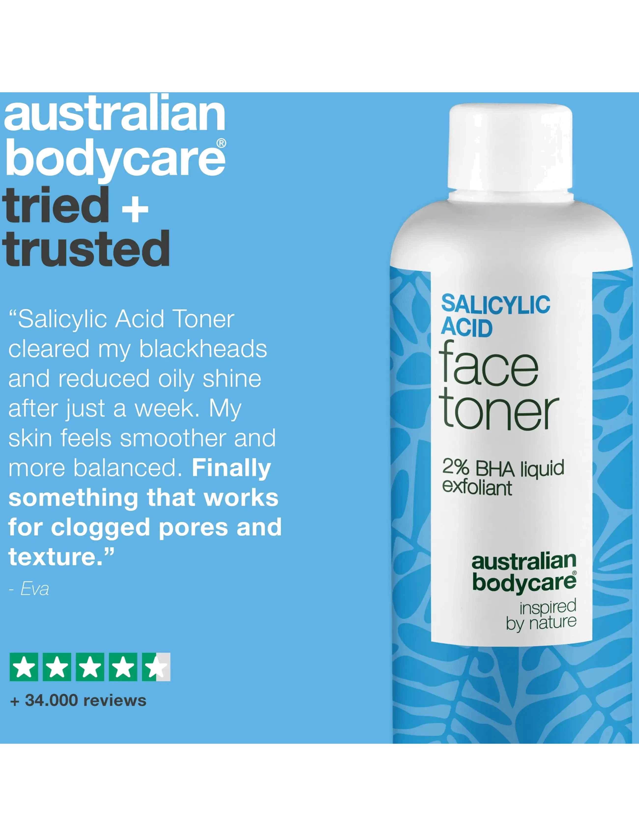 Australian Bodycare - Salicylic acid face toner - 2% BHA exfoliant - 150 ml - eksfolierende tonere - clear - 4