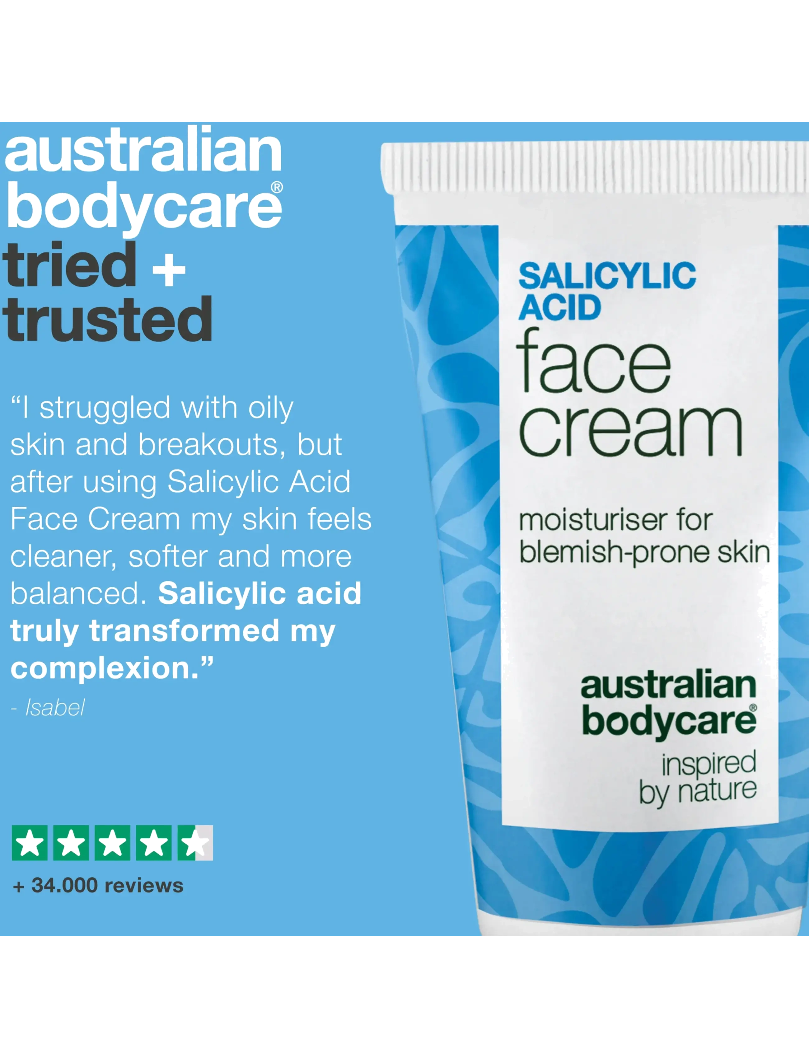Australian Bodycare - Salicylic acid face cream - 50 ml - ansigspleje - clear - 4
