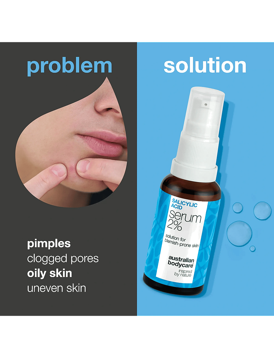 Australian Bodycare - Salicylic acid serum - 2% - 30 ml - ansigspleje - clear - 1