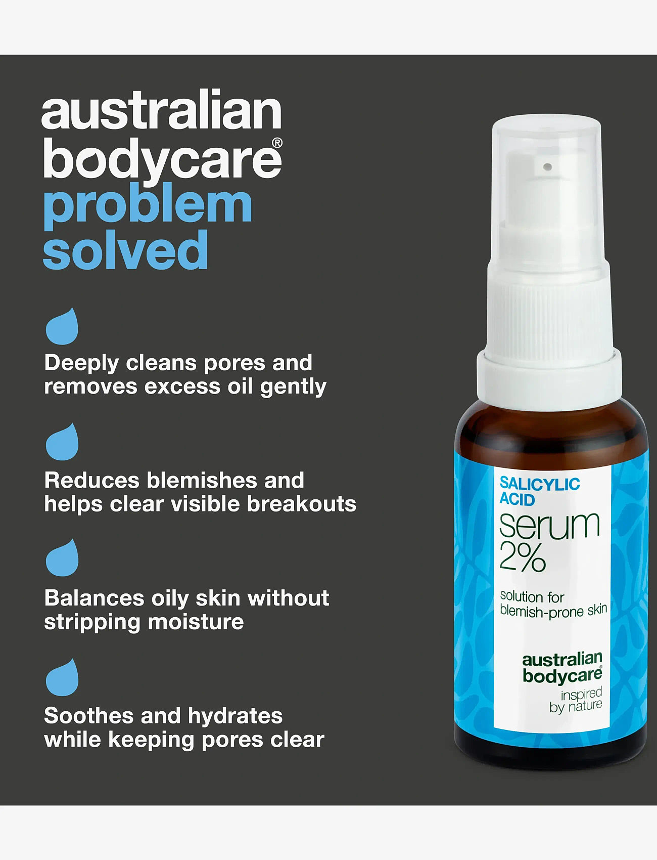Australian Bodycare - Salicylic acid serum - 2% - 30 ml - serum - clear - 2