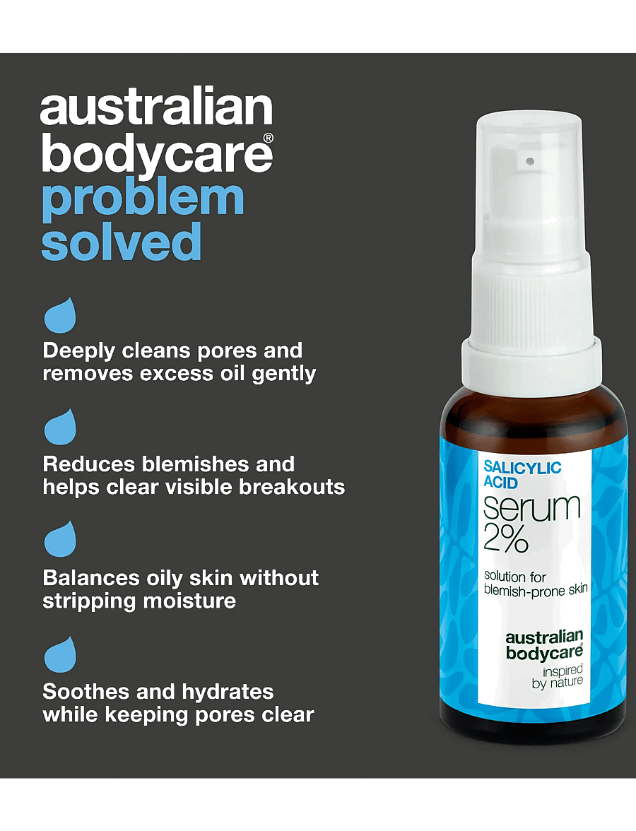 Australian Bodycare - Salicylic acid serum - 2% - 30 ml - ansigspleje - clear - 2