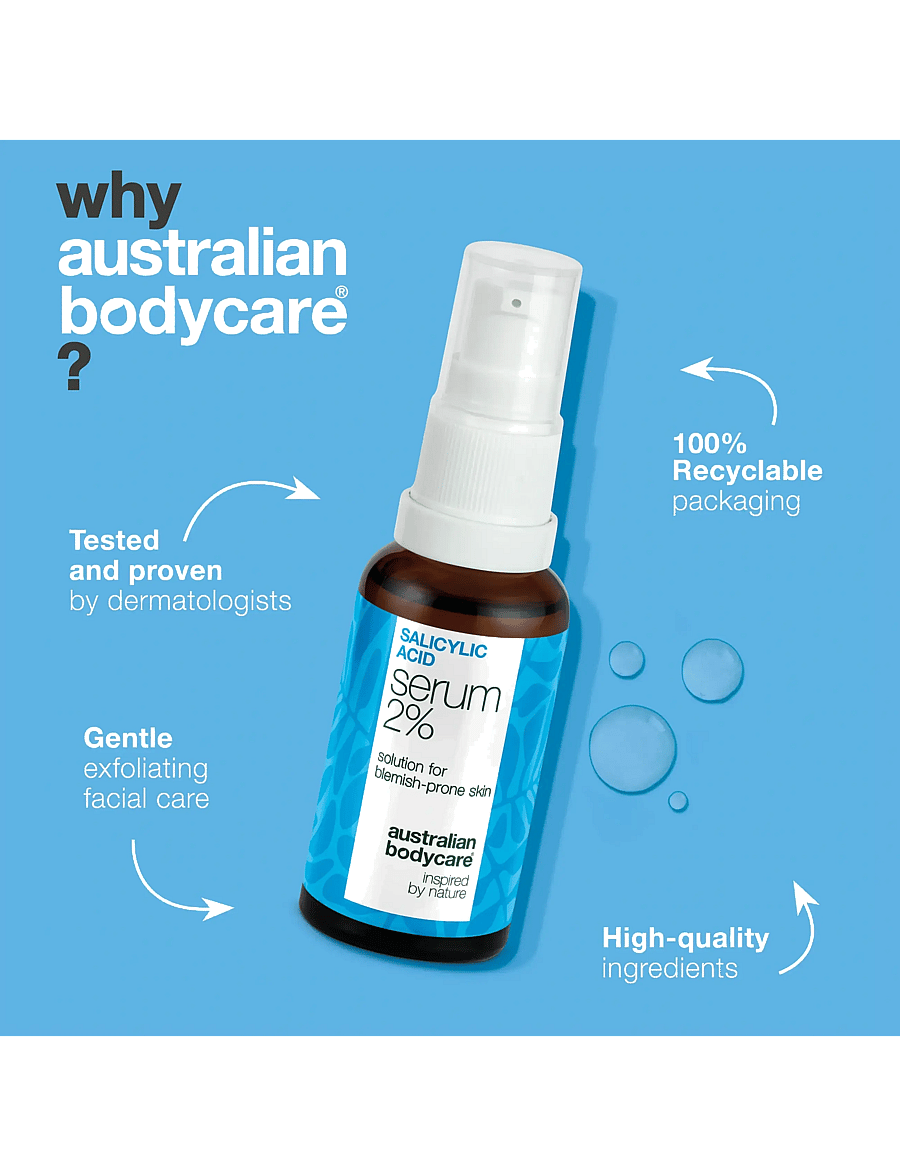 Australian Bodycare - Salicylic acid serum - 2% - 30 ml - ansigspleje - clear - 3