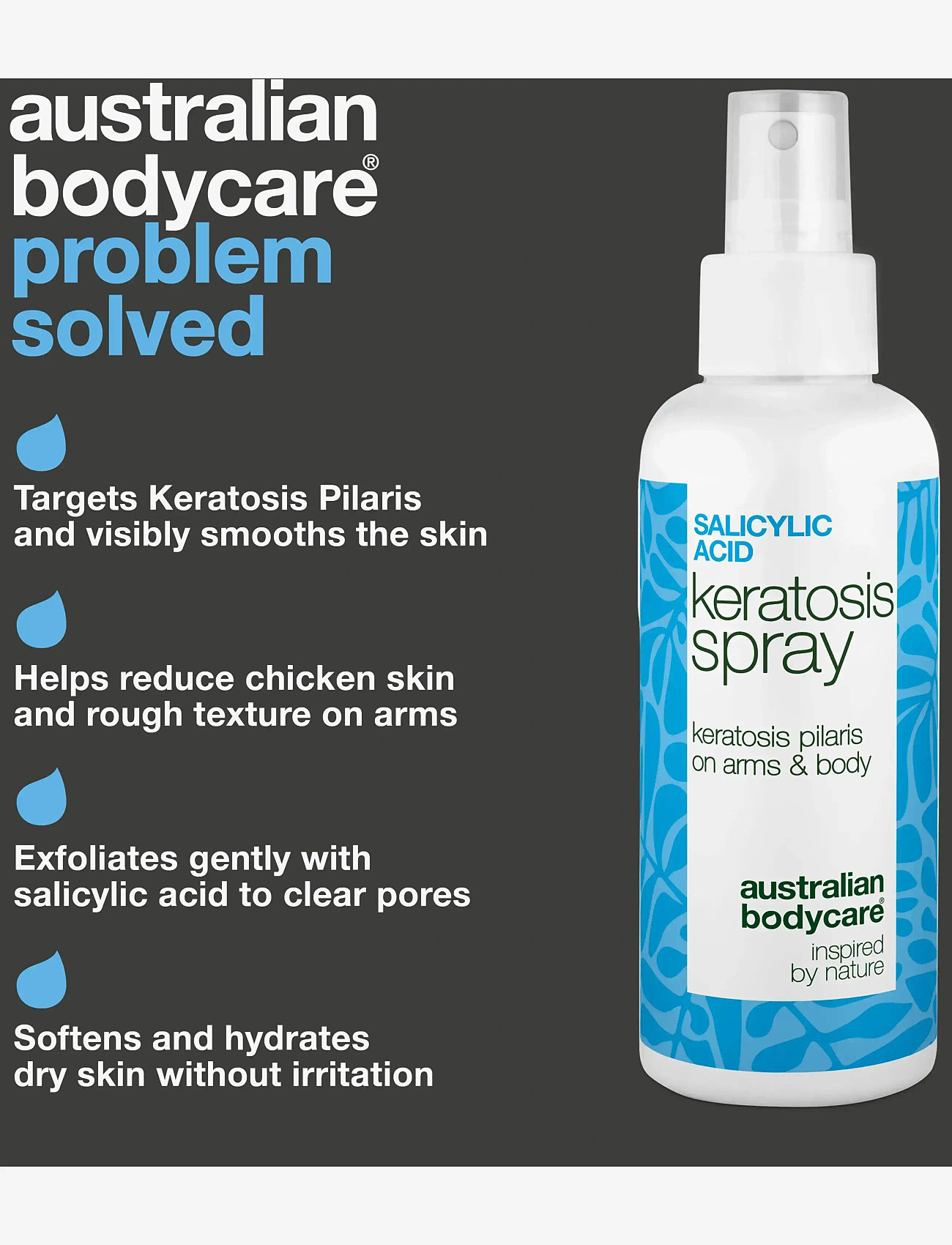 Australian Bodycare - Salicylic Acid Keratosis spray 100 ml - skrub & exfoliering - krop - clear - 2