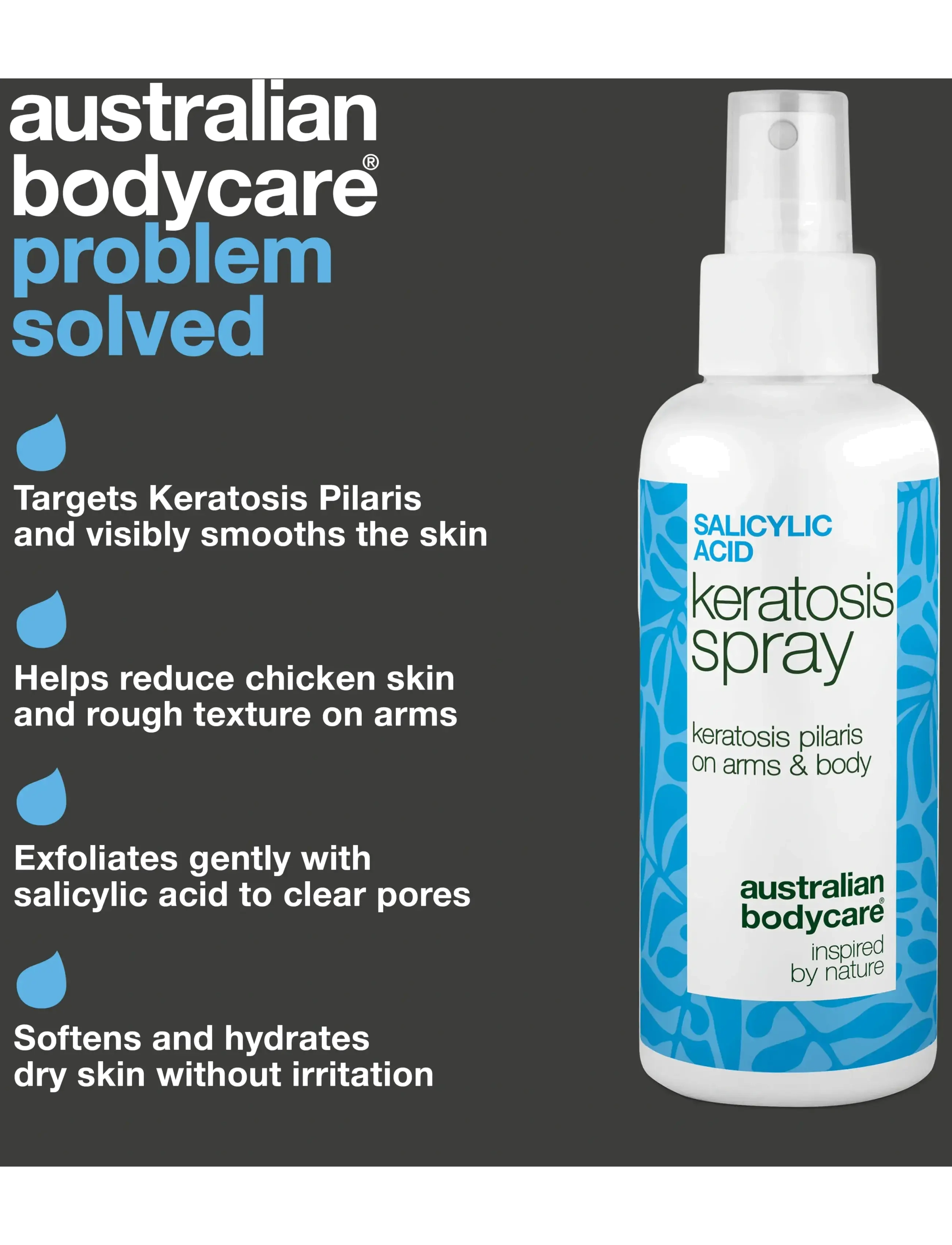 Australian Bodycare - Salicylic Acid Keratosis spray 100 ml - skrub & exfoliering - krop - clear - 2