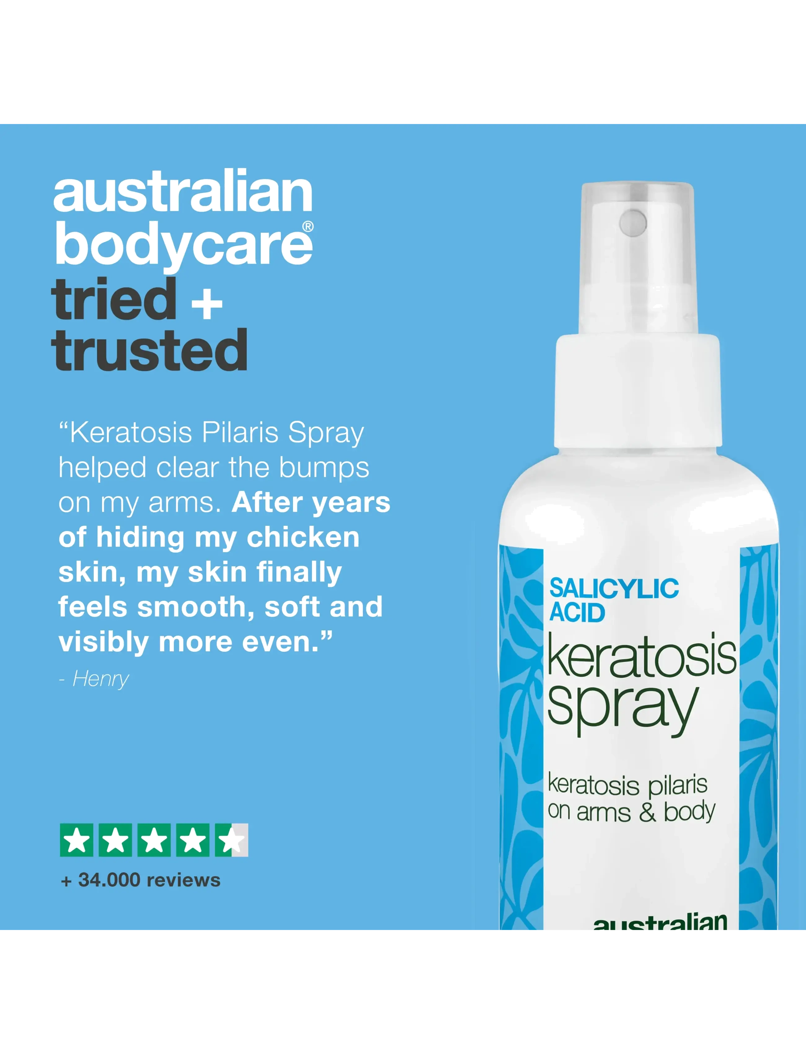 Australian Bodycare - Salicylic Acid Keratosis spray 100 ml - skrub & exfoliering - krop - clear - 4