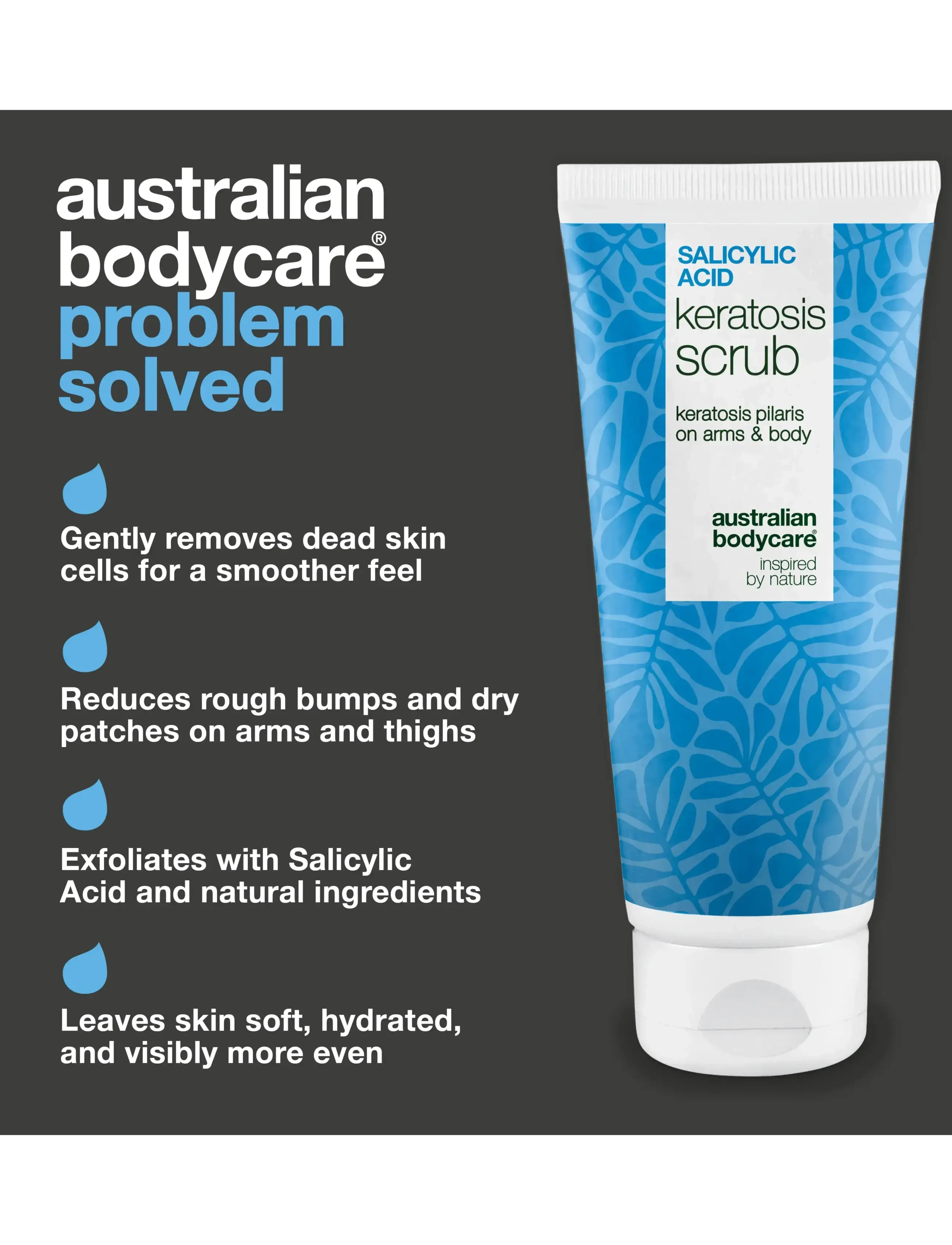 Australian Bodycare - Salicylic Acid Keratosis Scrub - 200 ml - skrub & exfoliering - krop - clear - 2