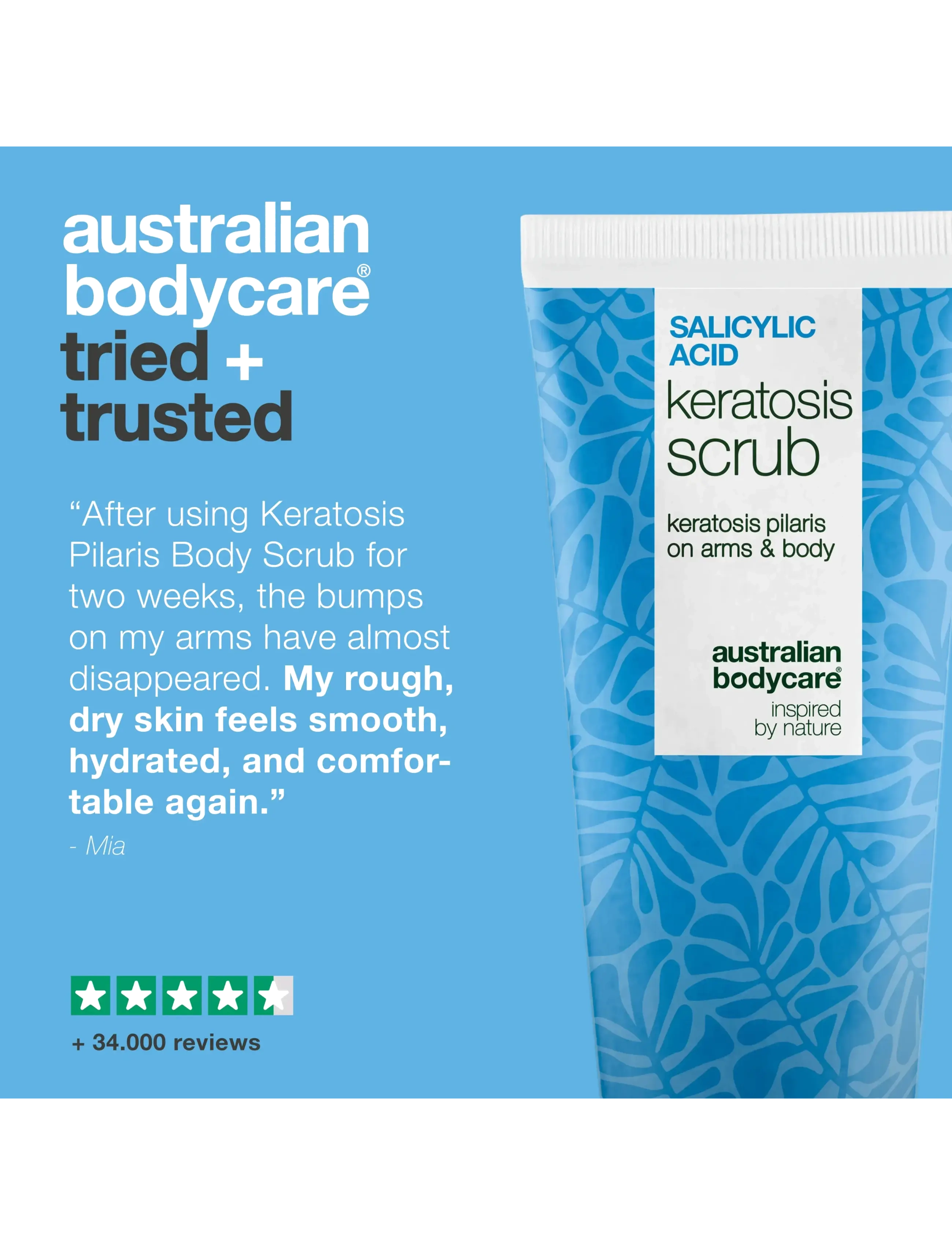 Australian Bodycare - Salicylic Acid Keratosis Scrub - 200 ml - skrub & exfoliering - krop - clear - 4