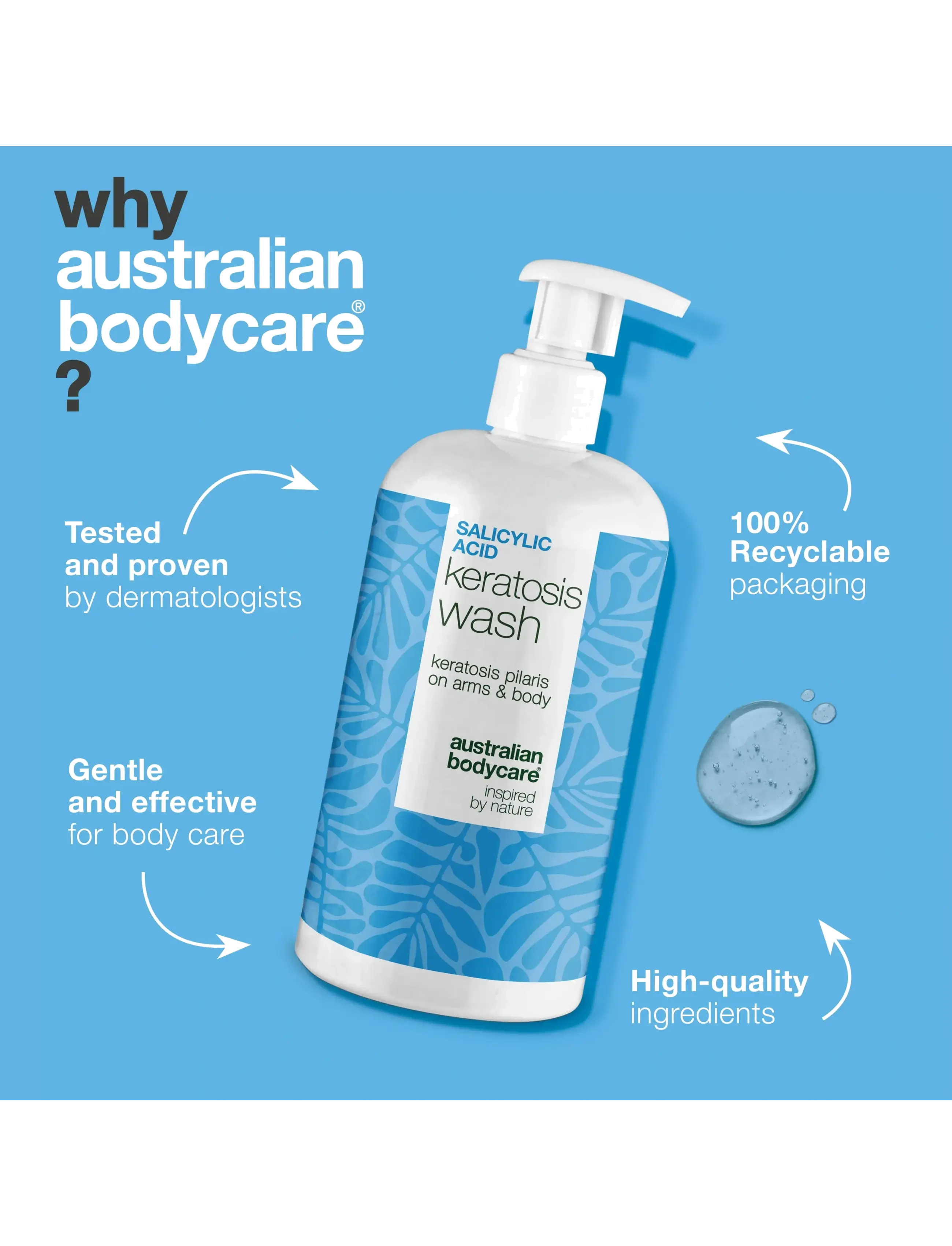 Australian Bodycare - Salicylic Acid Keratosis Wash 500 ml - shower gel & bruseolier - clear - 3