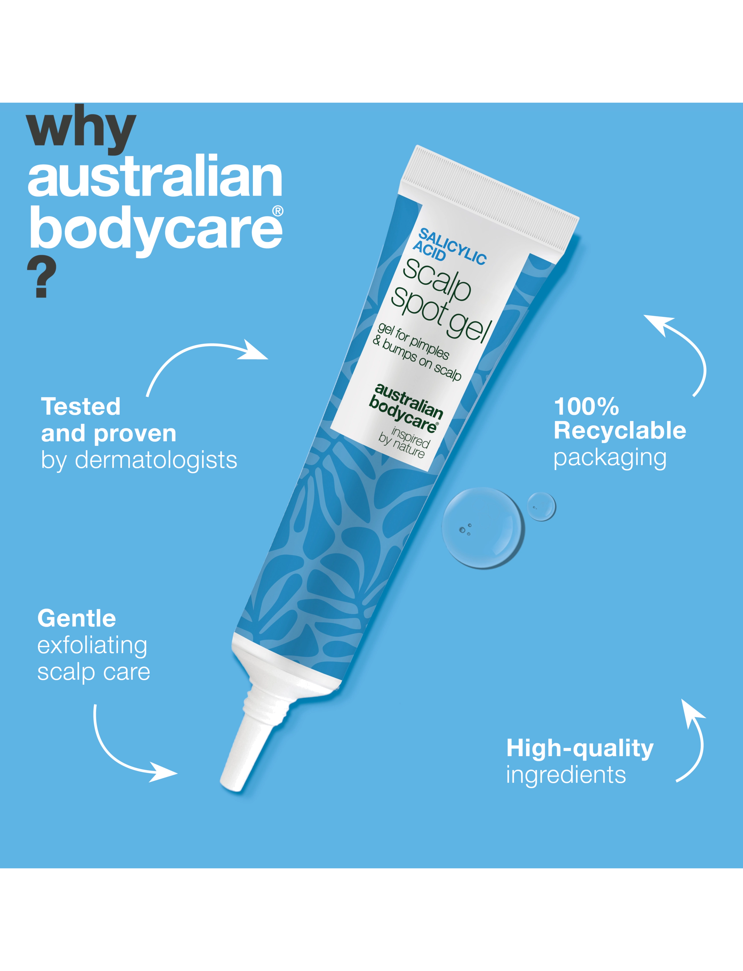Australian Bodycare - Salicylic Acid Scalp Spot gel 30 ml - juuksehooldused - clear - 4