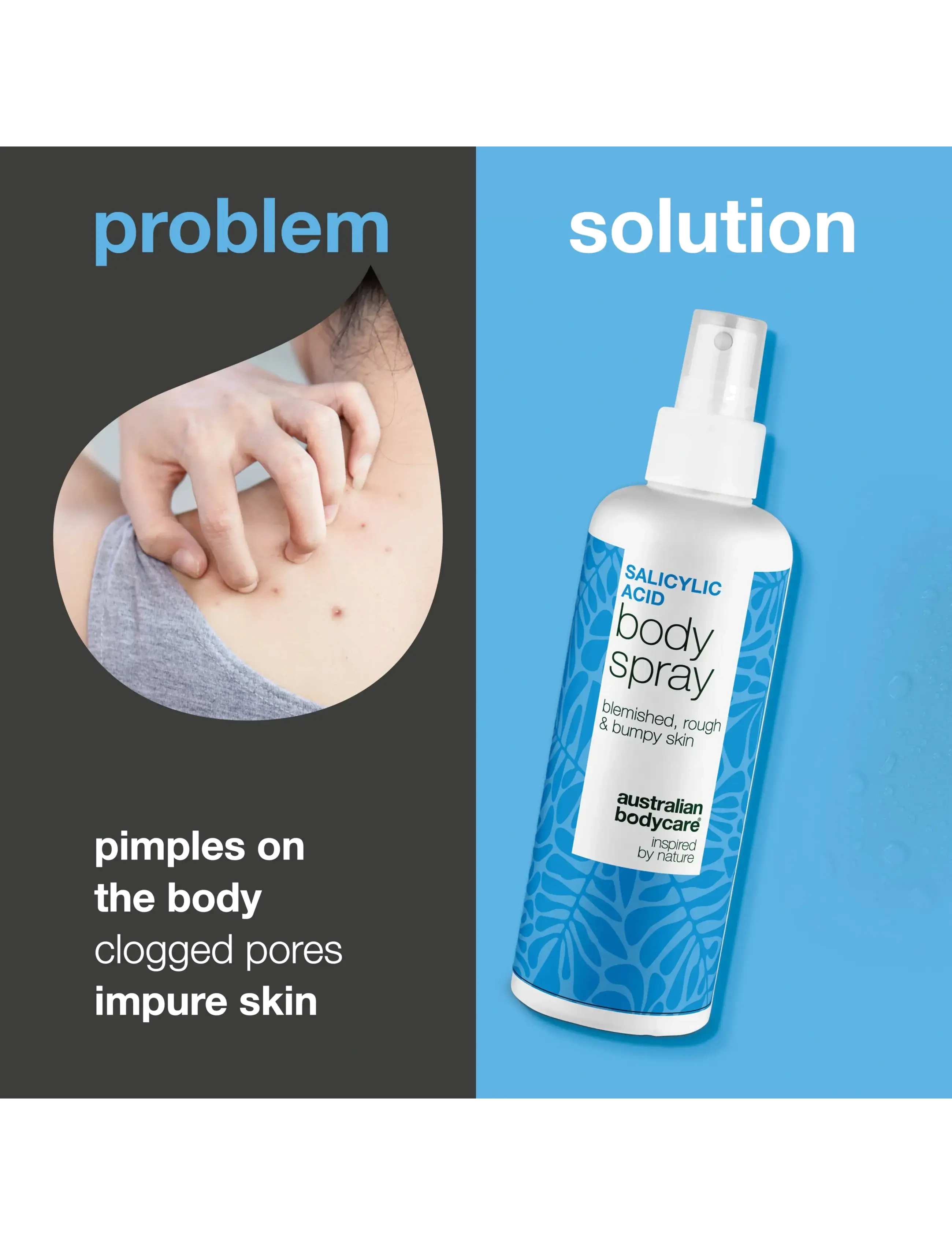 Australian Bodycare - Salicylic acid Body Spray 250 ml - skrub & exfoliering - krop - clear - 1
