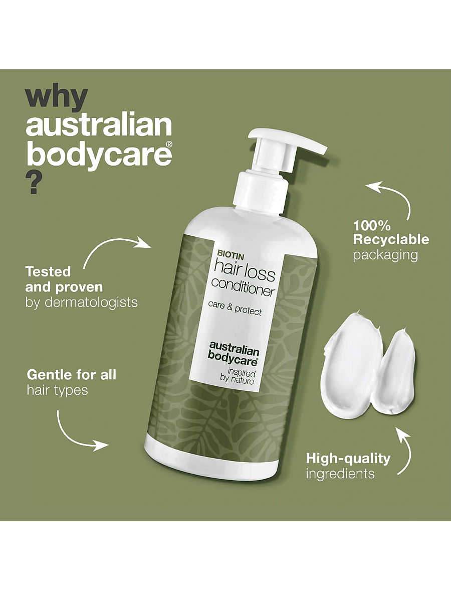 Australian Bodycare - Biotin Hair Loss Conditioner 500 ml - peanahahooldused - clear - 0
