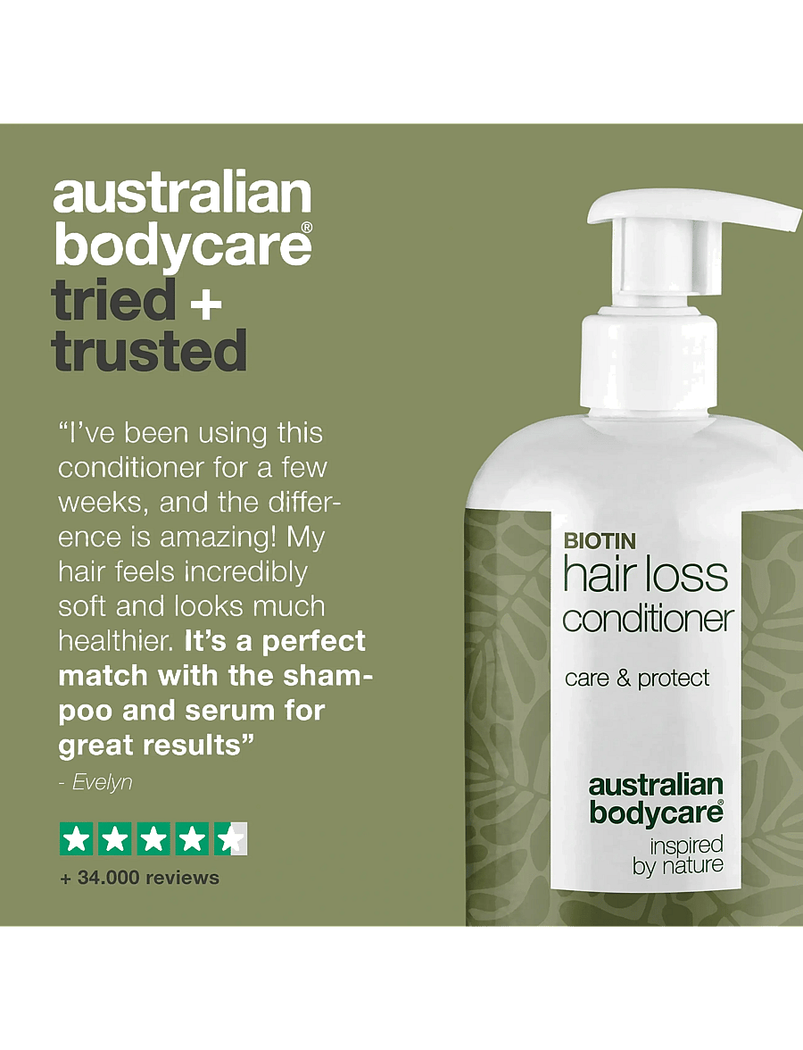 Australian Bodycare - Biotin Hair Loss Conditioner 500 ml - peanahahooldused - clear - 4