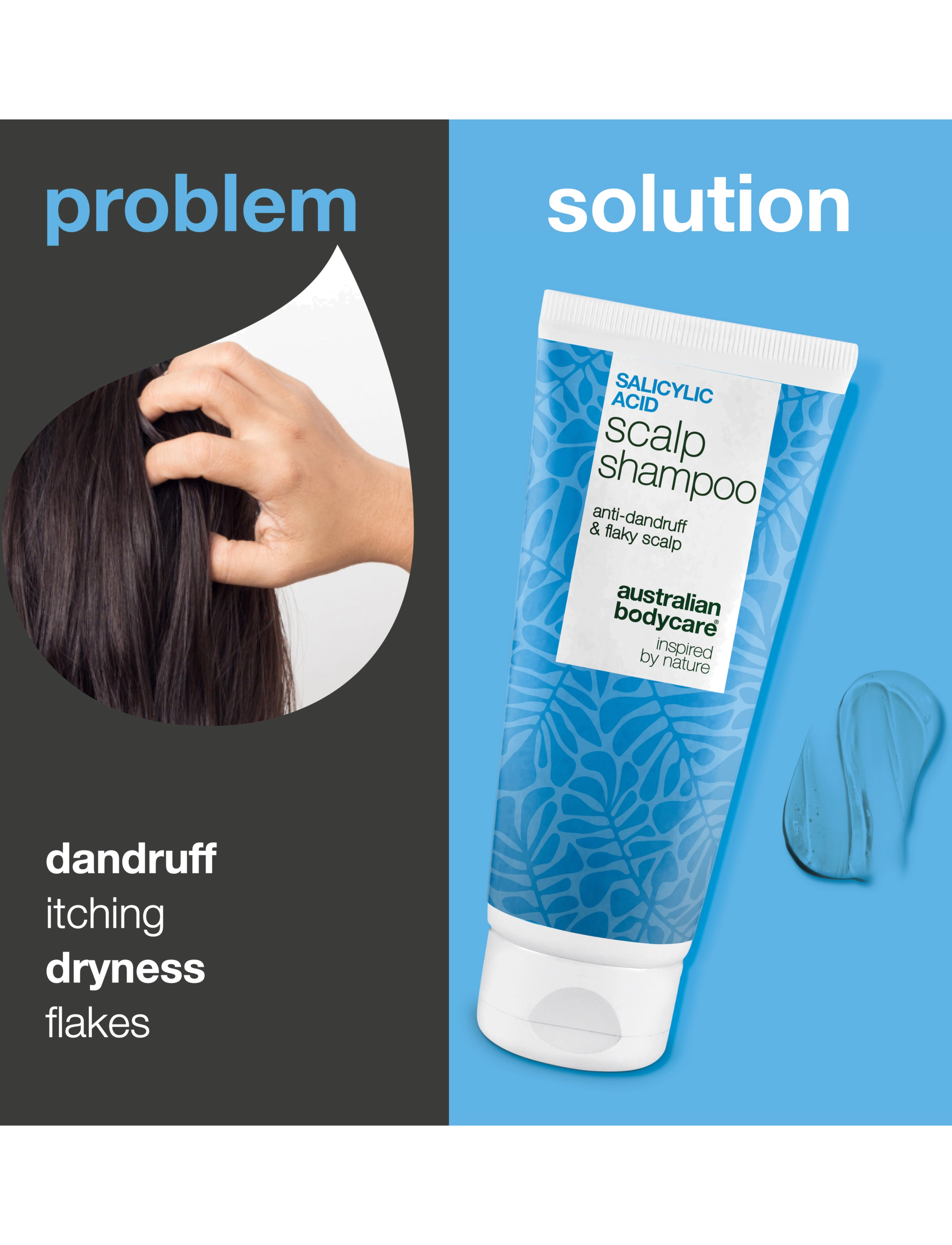 Australian Bodycare - Salicylic acid scalp shampoo - 200 ml - scalp treatment - clear - 2