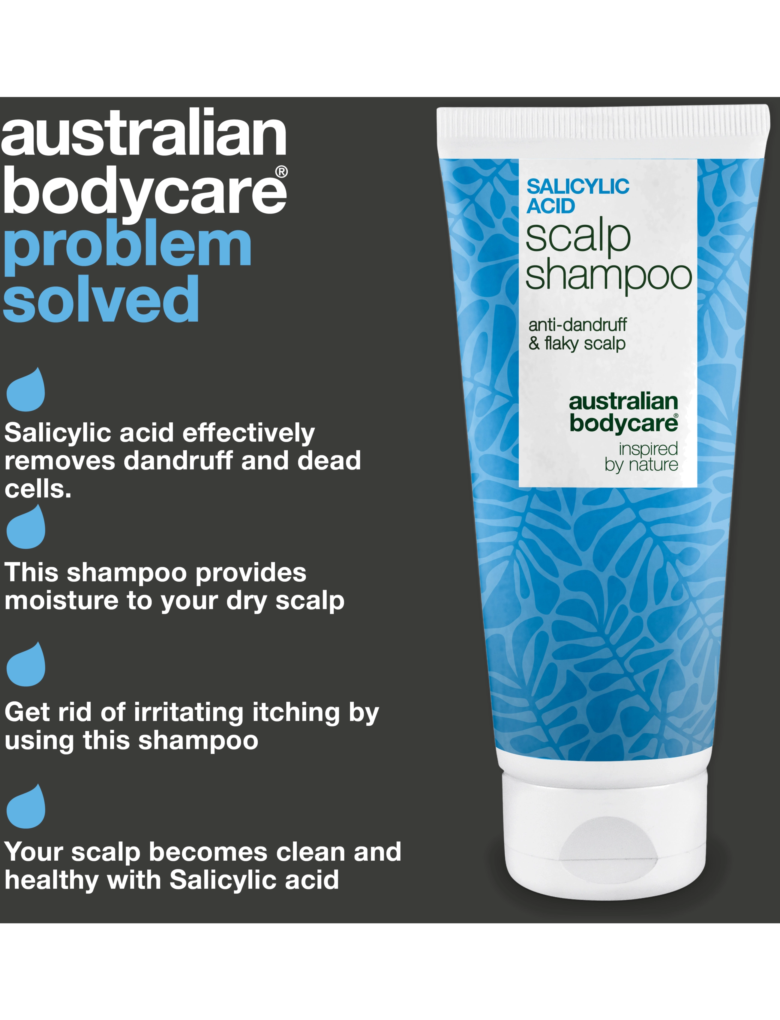 Australian Bodycare Salicylic Acid Scalp Shampoo - 200 ml, 200 ml, Nude, Care > Scalp Care, Dame