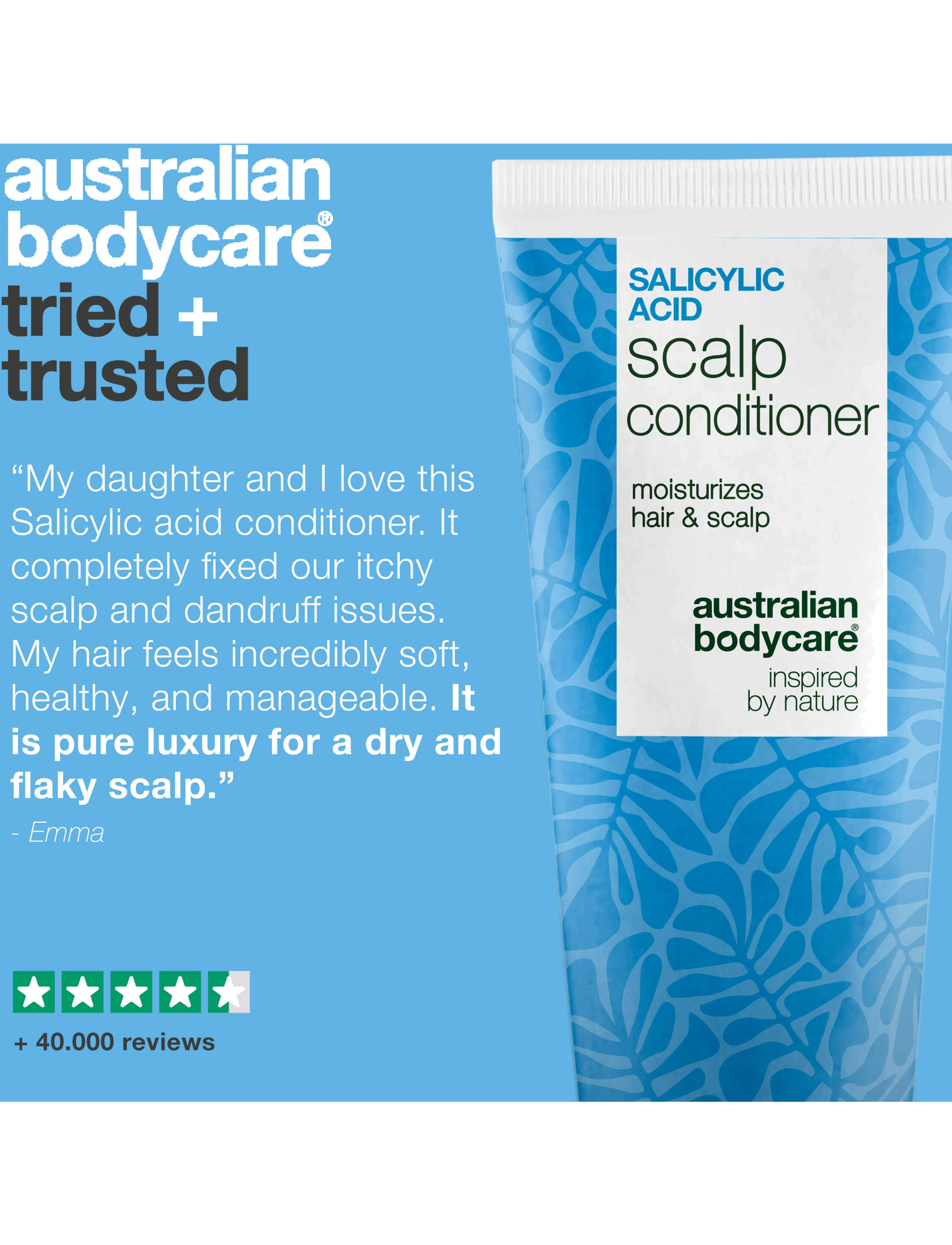 Australian Bodycare - Salicylic acid scalp conditioner - 200 ml - scalp treatment - clear - 4