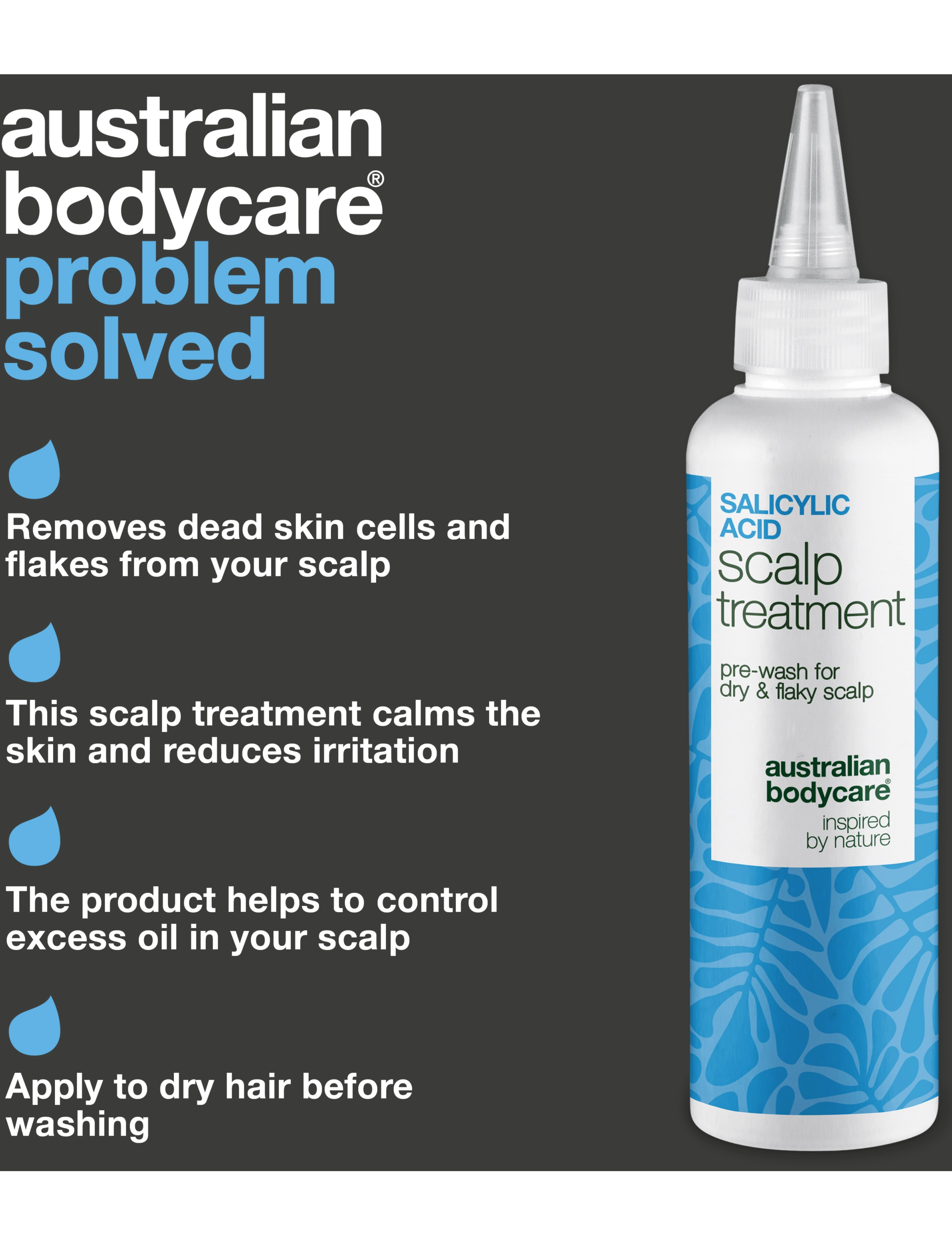 Australian Bodycare Salicylic Acid Scalp Treatment 150 ml, 150 ml, Nude, Care > Scalp Care, Dame