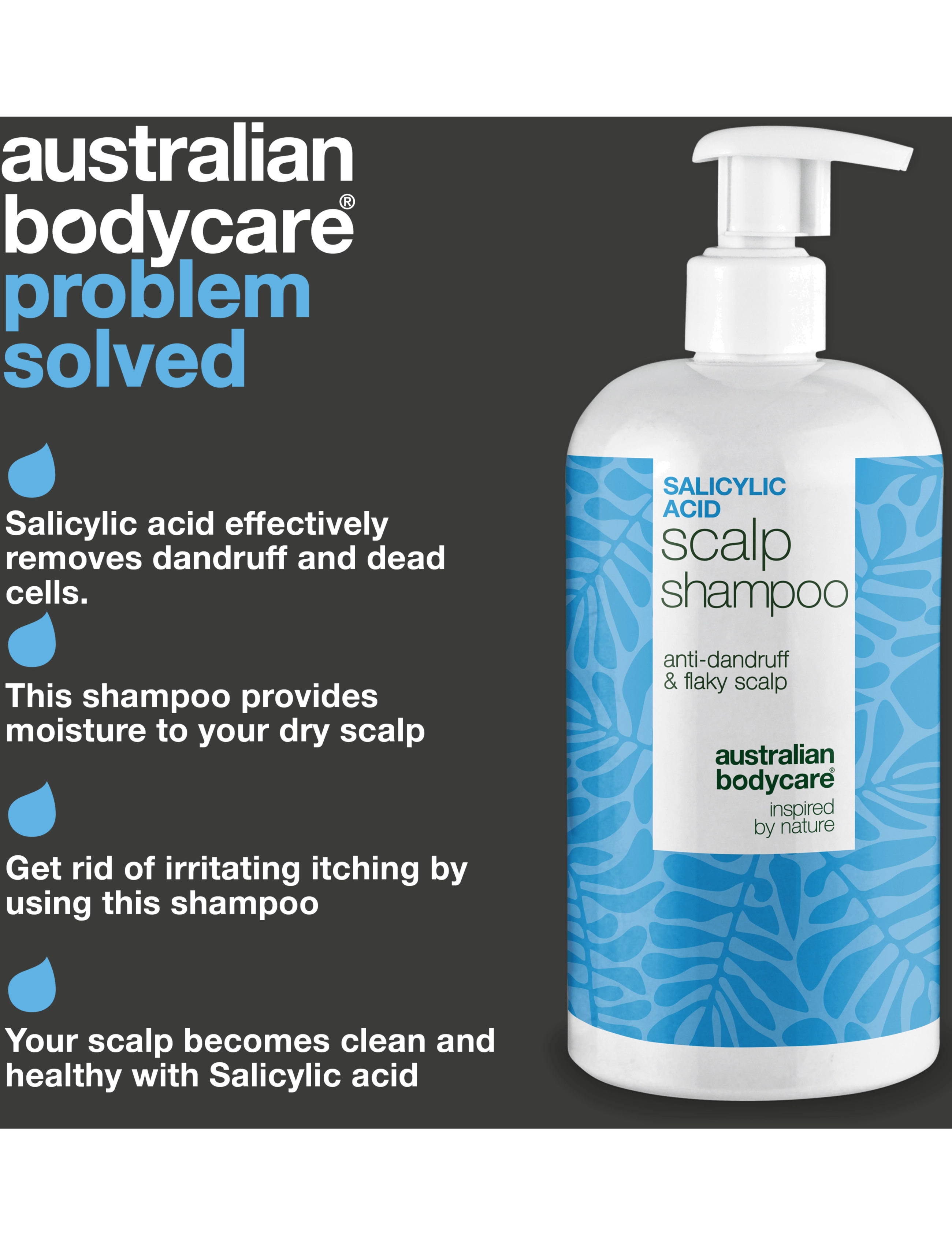 Australian Bodycare Salicylic Acid Scalp Shampoo - 500 ml, 500 ml, Nude, Care > Scalp Care, Dame
