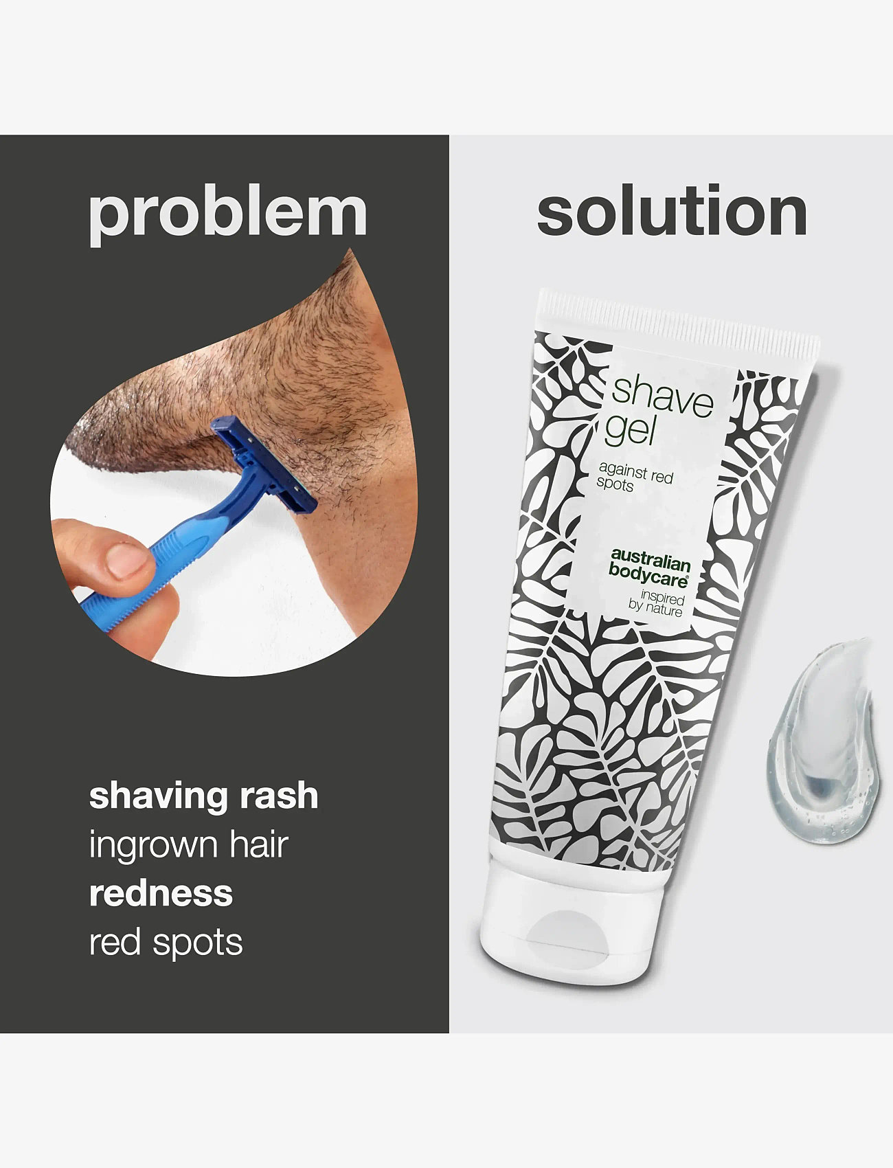 Australian Bodycare - Shave Gel - for a close shave without shaving rash - 200 ml - barbergels - no color - 2