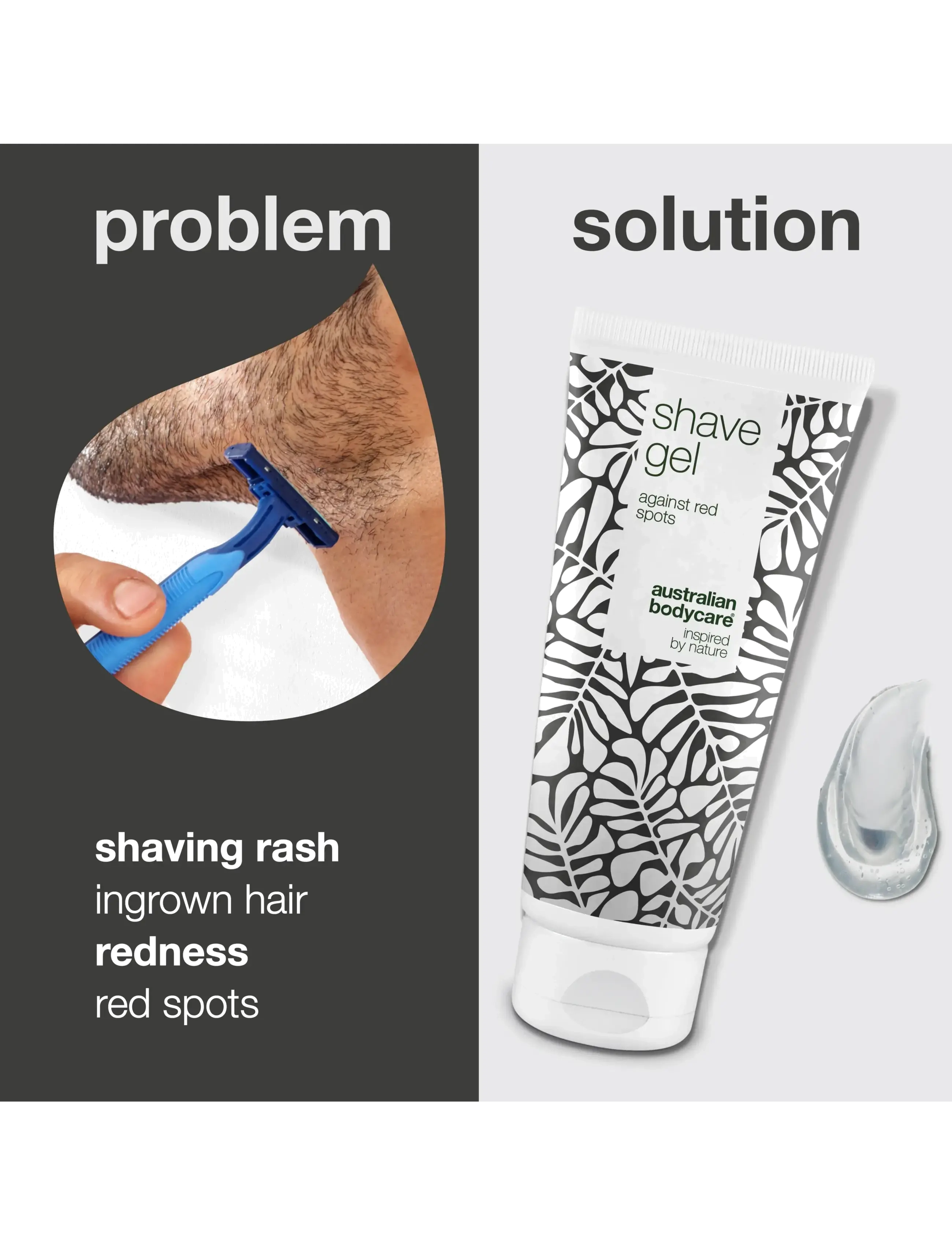 Australian Bodycare - Shave Gel - for a close shave without shaving rash - 200 ml - barbergels - no color - 2