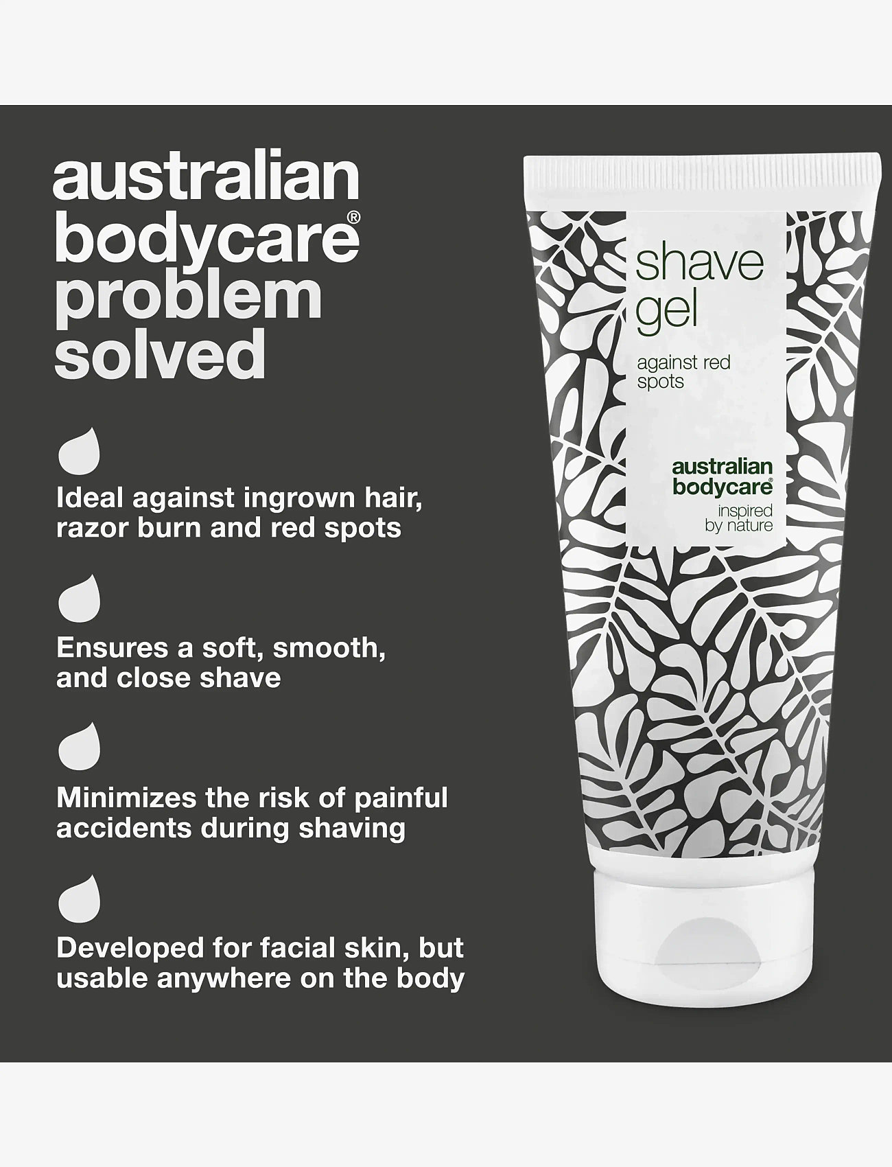 Australian Bodycare - Shave Gel - for a close shave without shaving rash - 200 ml - barbergels - no color - 3