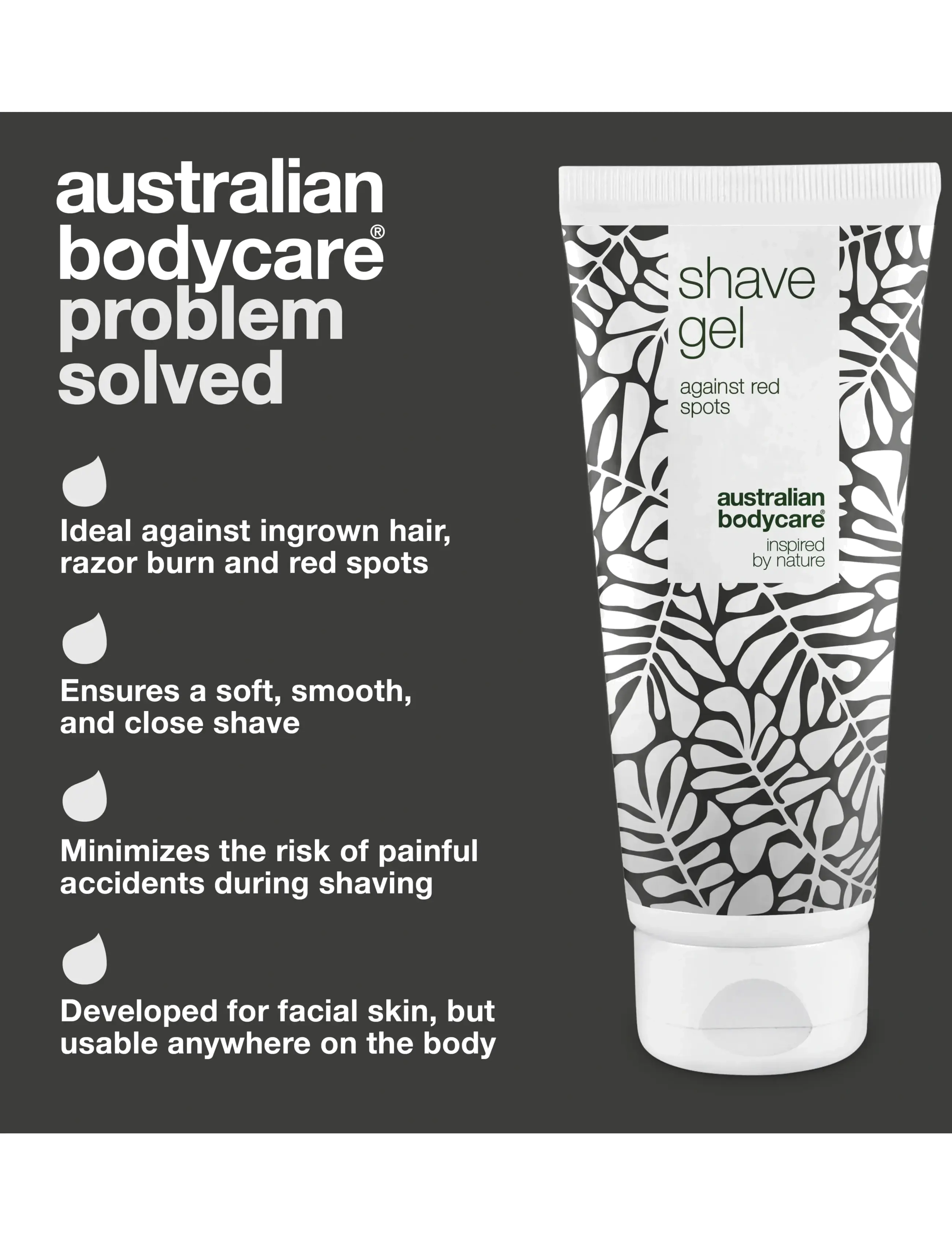 Australian Bodycare - Shave Gel - for a close shave without shaving rash - 200 ml - barbergels - no color - 3
