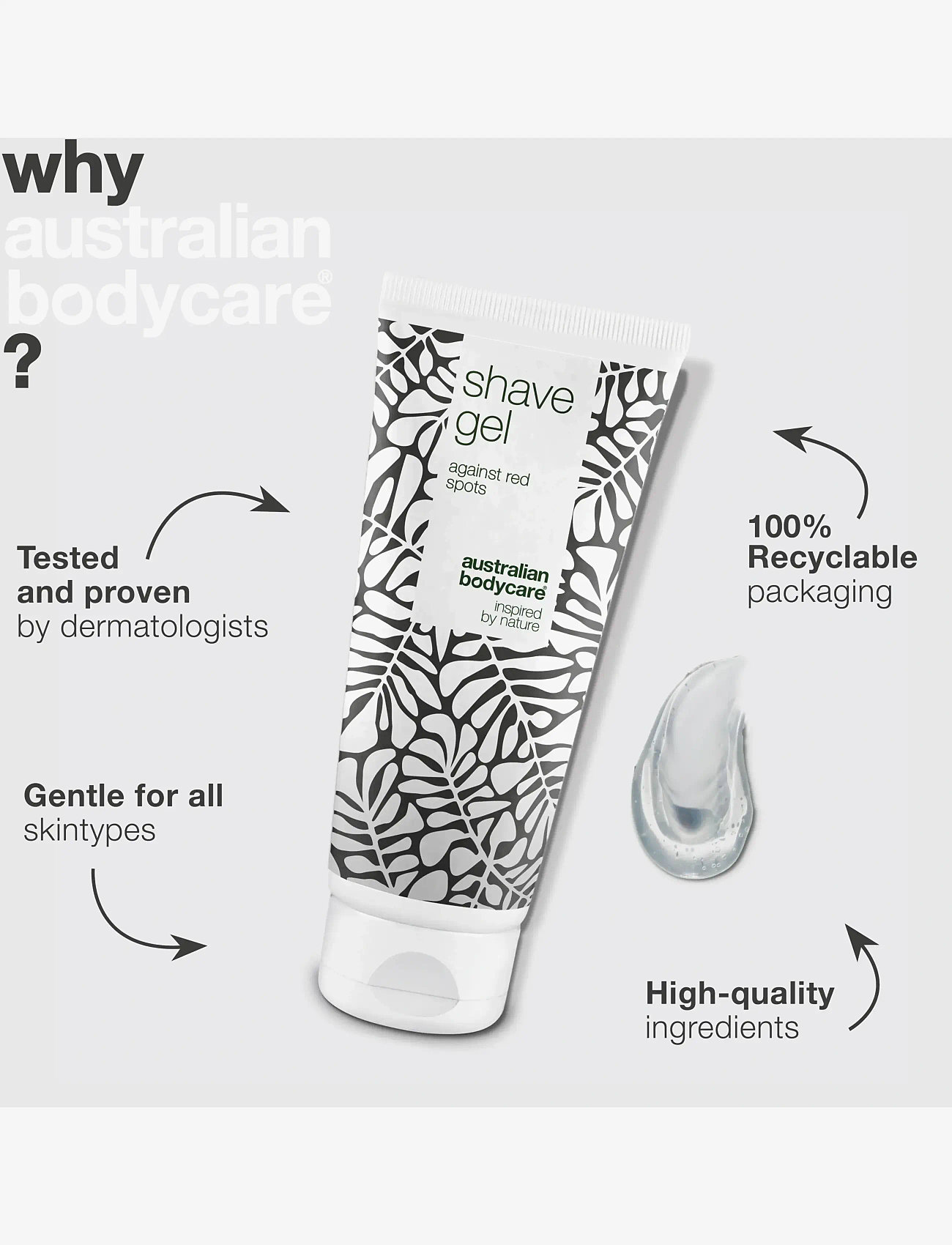 Australian Bodycare - Shave Gel - for a close shave without shaving rash - 200 ml - barbergels - no color - 4