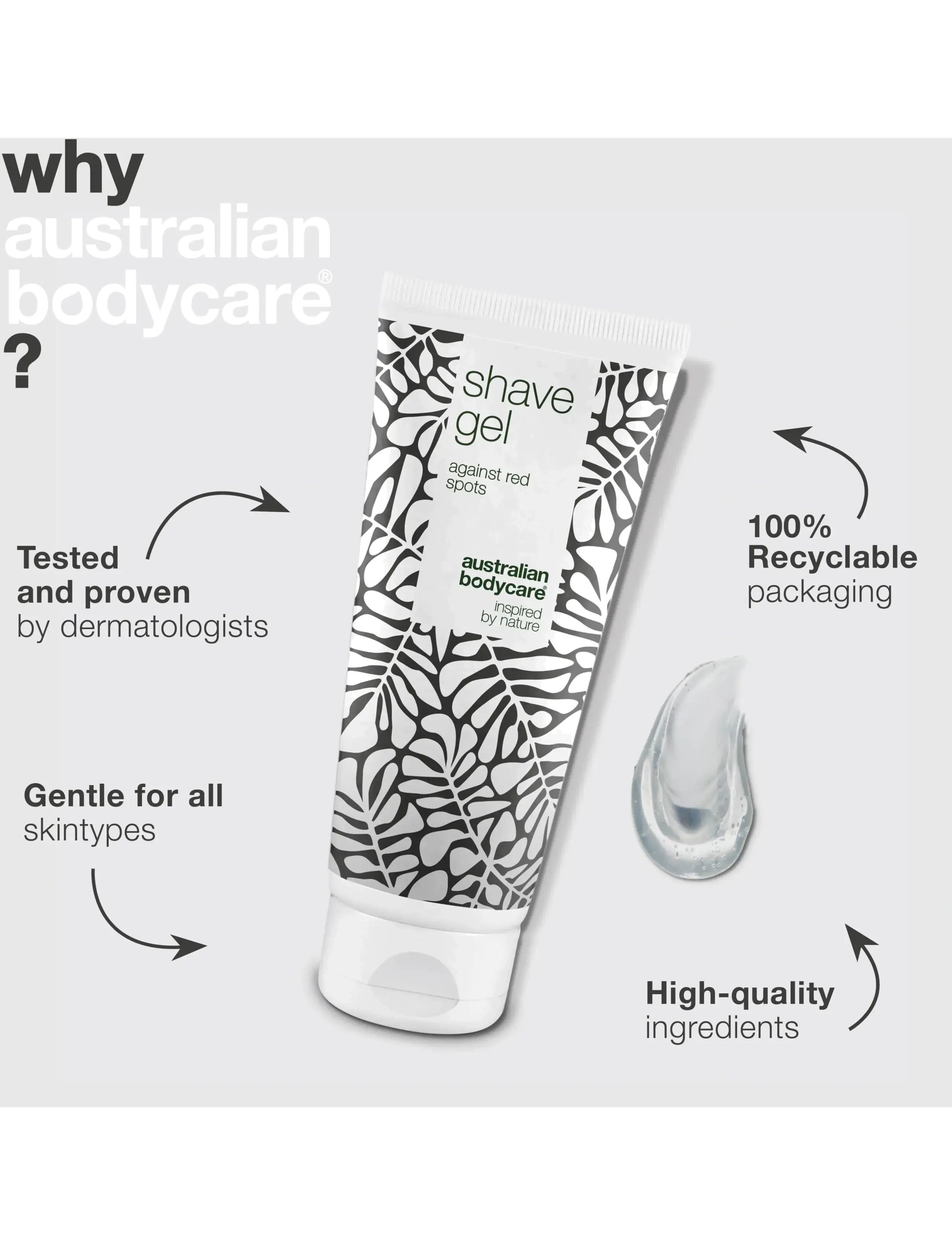 Australian Bodycare - Shave Gel - for a close shave without shaving rash - 200 ml - barbergels - no color - 4
